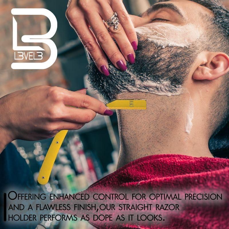 Level 3 Straight Razor Holder - Excellent Grip and Control - Precision Shaving Control - Level Three Straight Razor Holder - Image 3