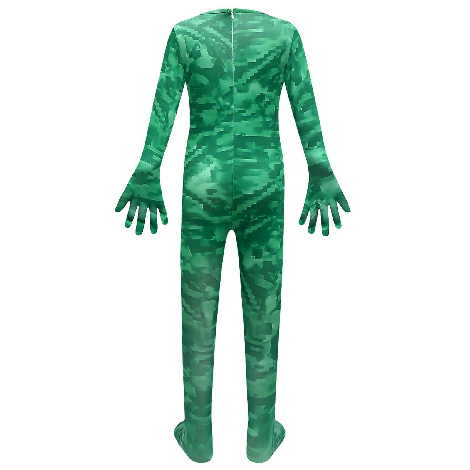 Leunsyoukin Kids Boy Costume Anime Cosplay Jumpsuits Spandex Bodysuit with Mask Halloween Funny Cosplay Dress Up 3-11y - Image 4