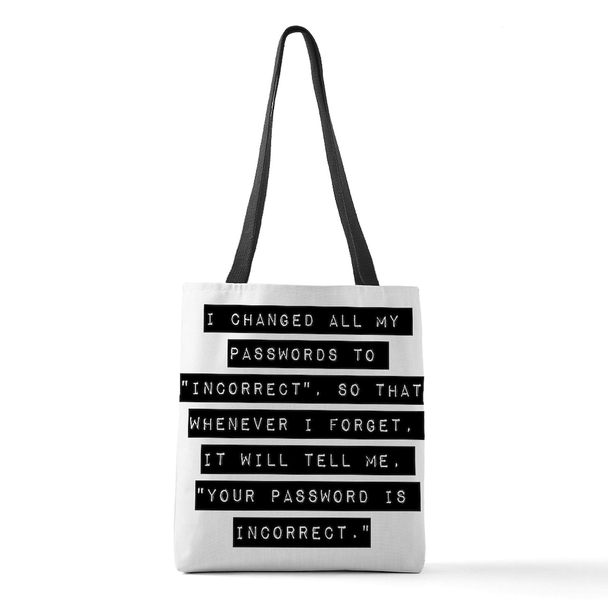 CafePress I Changed All My Passwords Polyester Tote Bag 16"x16"
