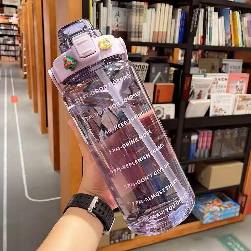 The Garrison Co. Half-Gallon Gym and Sports Water Bottle Jug (Purple) - Image 2