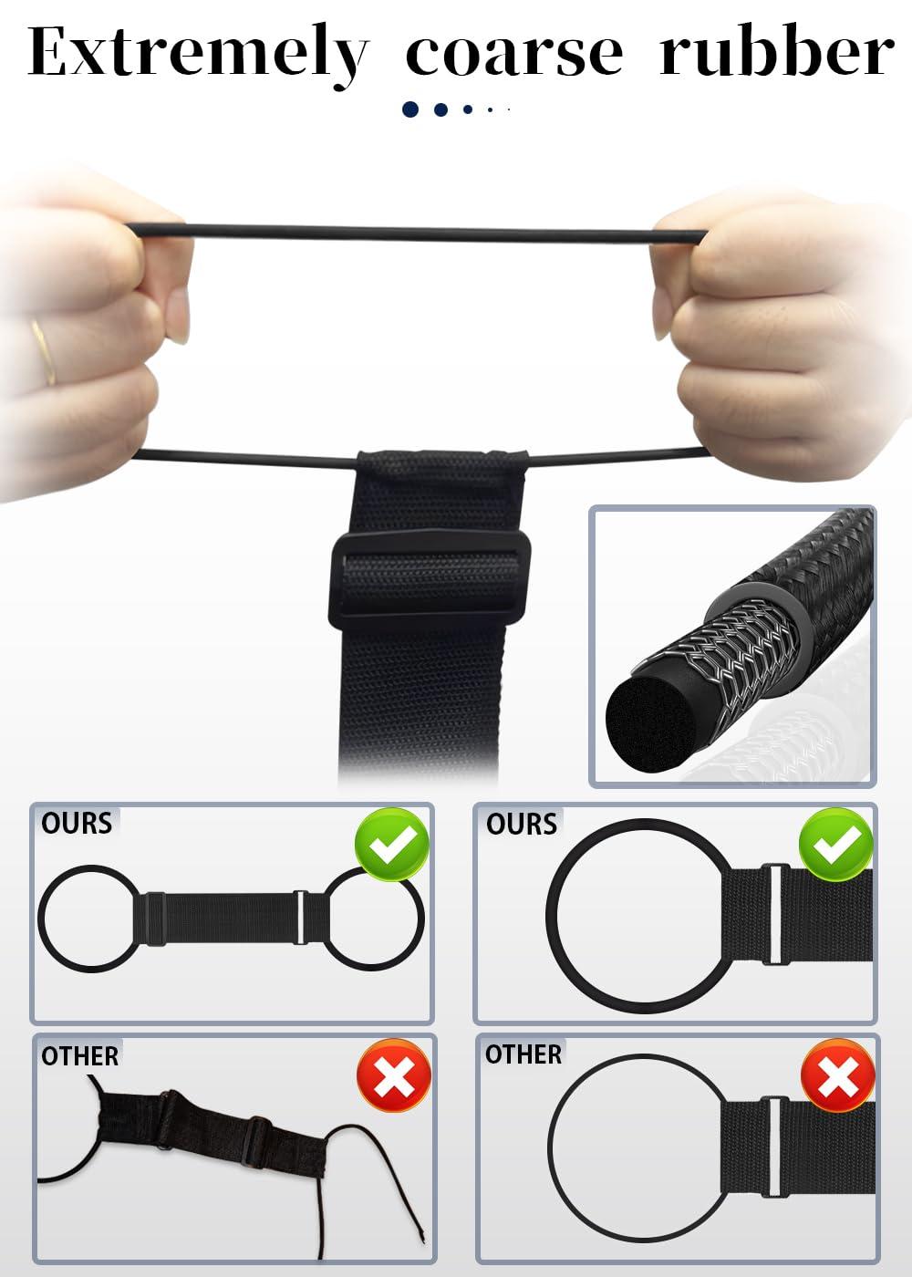 Luggage Straps Bag Bungee Luggage Straps Suitcase Adjustable Belt，Add a Bag Easy to Travel Suitcase Elastic Strap Belt Luggage Accessories(Black) - Image 5