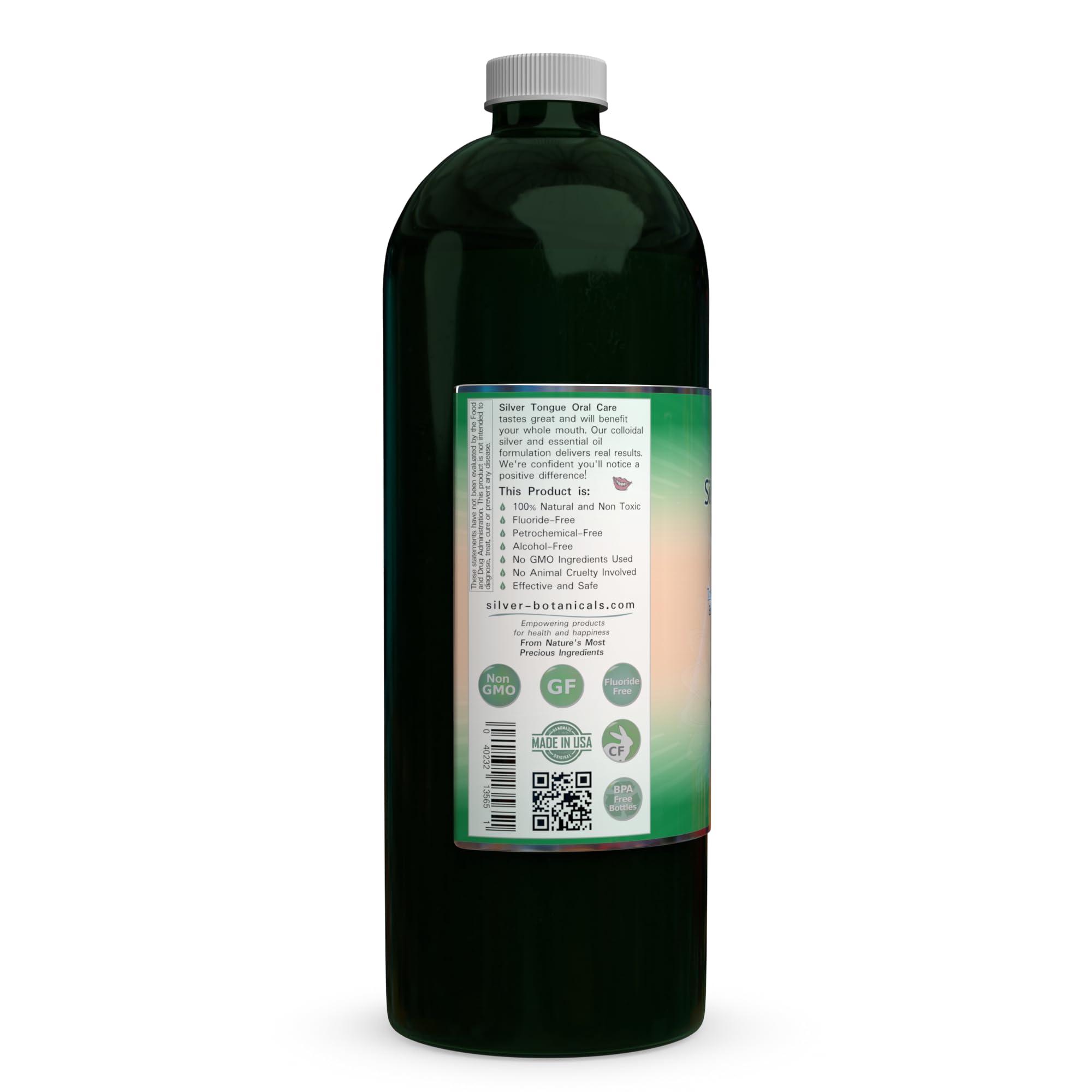 Silver Tongue Oral Care - All Natural Colloidal Silver Mouthwash, 32 fl oz - Image 3