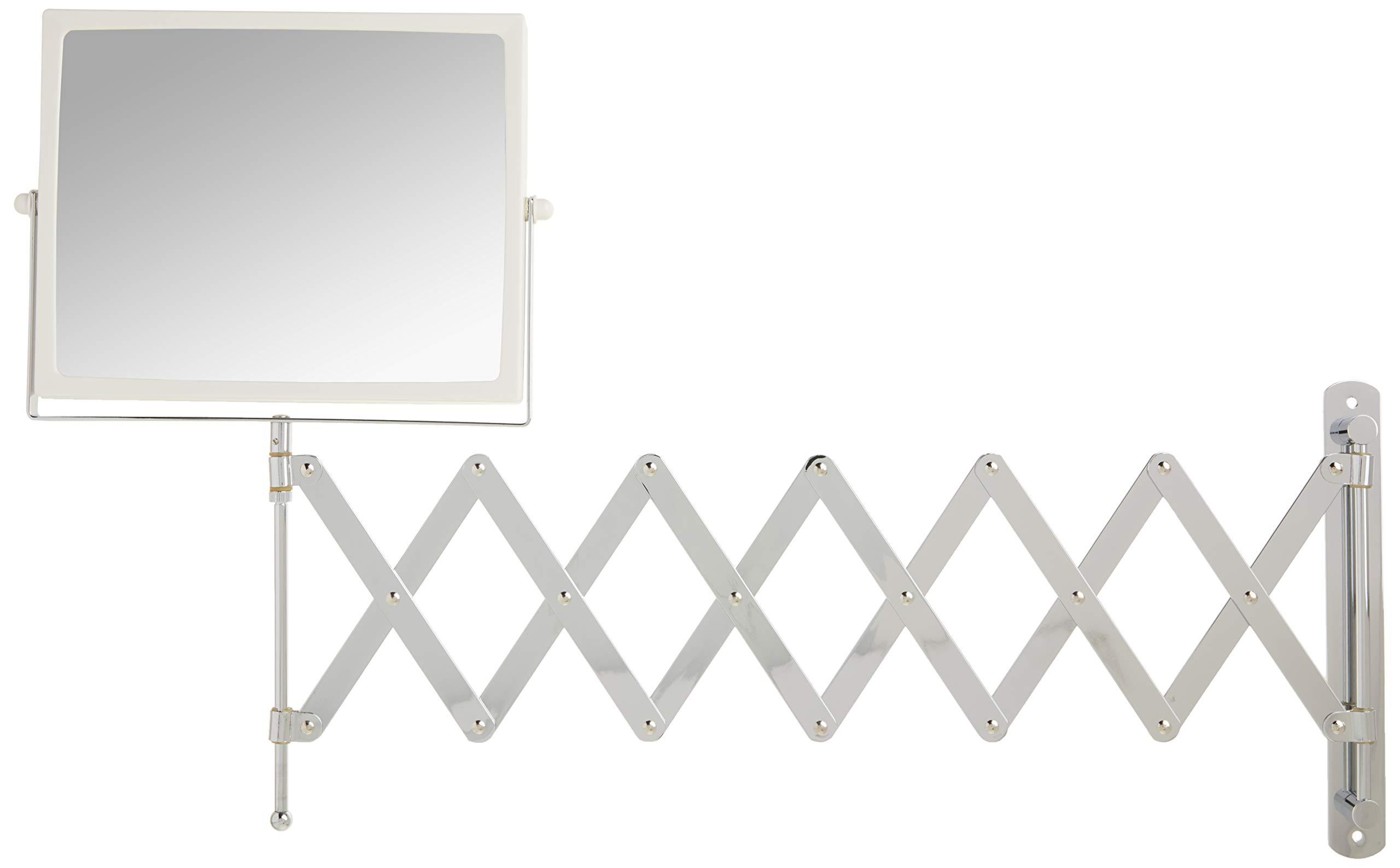 JERDON Two-Sided Swivel Wall Mount Mirror - Vanity Mirror with 5X Magnification & 30 inch Wall Extension - Model J2020C - Image 4
