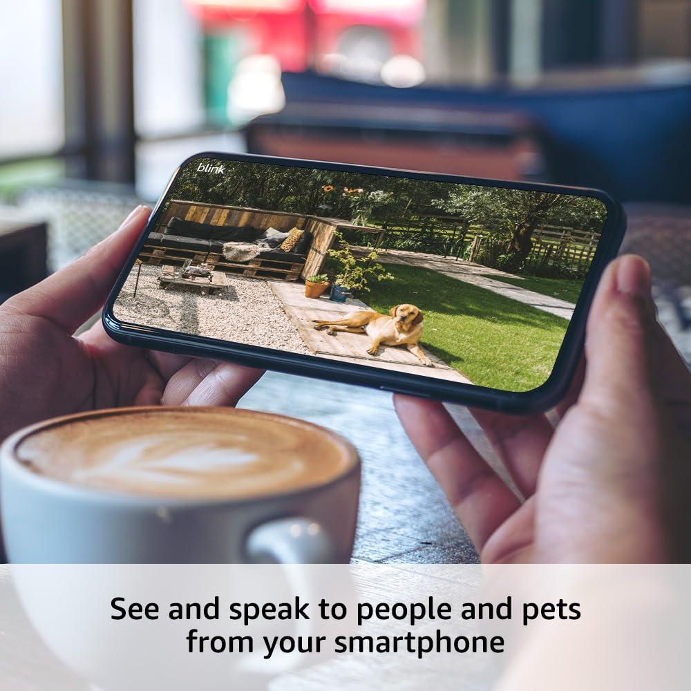 Blink Outdoor 4 (newest model), Wireless smart security camera, two-year battery, 1080p HD day and infrared night live view, two-way talk – 5 camera system - Image 2