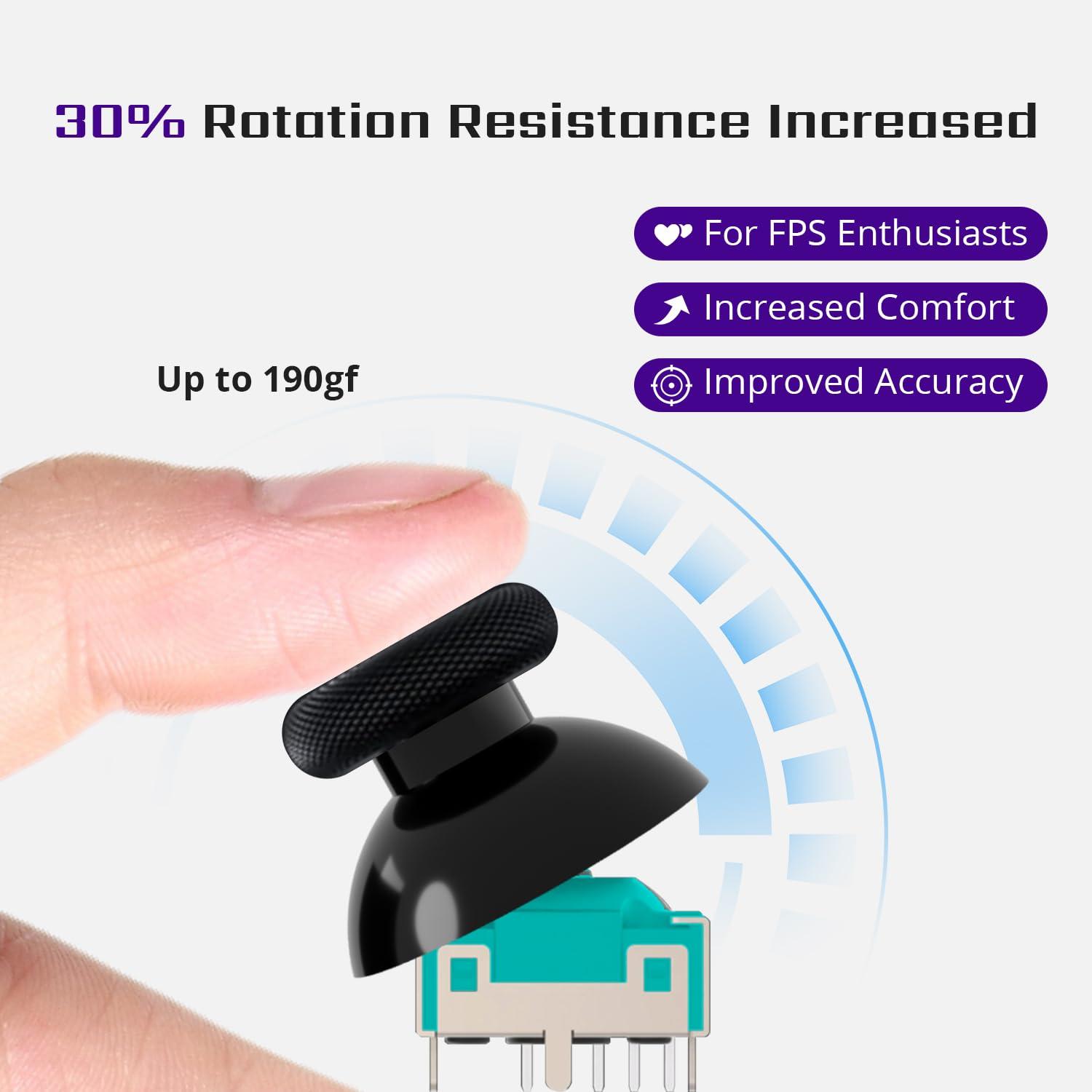 HandheldDIY TMR Hall Joystick for ROG Ally X, Tighter Rotational Resistance for FPS Racing Games, ASUS ROG Ally X Accessories, Zero Drift Analog with Tools, Easy Installation Thumbstick 1 Pair - Image 4
