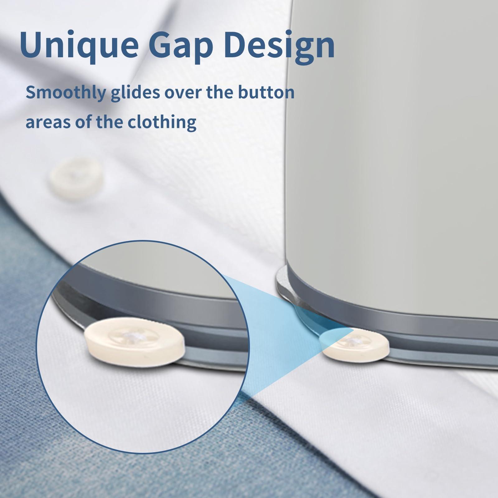 Portable Travel Steamer Iron for Clothes: Mini Handheld Garment Steam Ironing Machine for Clothing - Professional Small Size Hand Held Traveling Fabric Steamers for Wrinkle on Dress Shirt (Gray) - Image 3