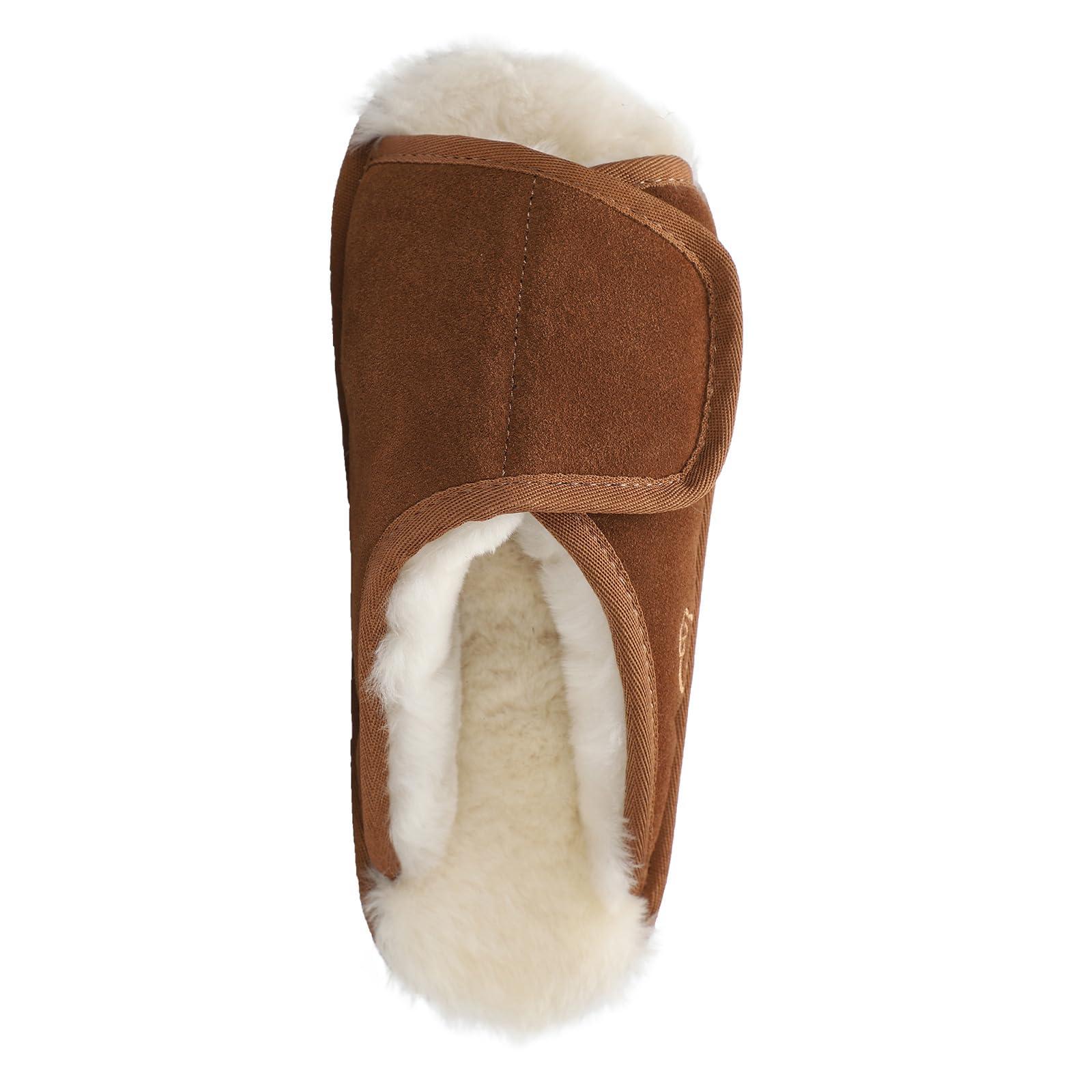 Lamo Womens Apma Open Toe Wide Slip On Casual Slippers Casual - Brown - Image 7