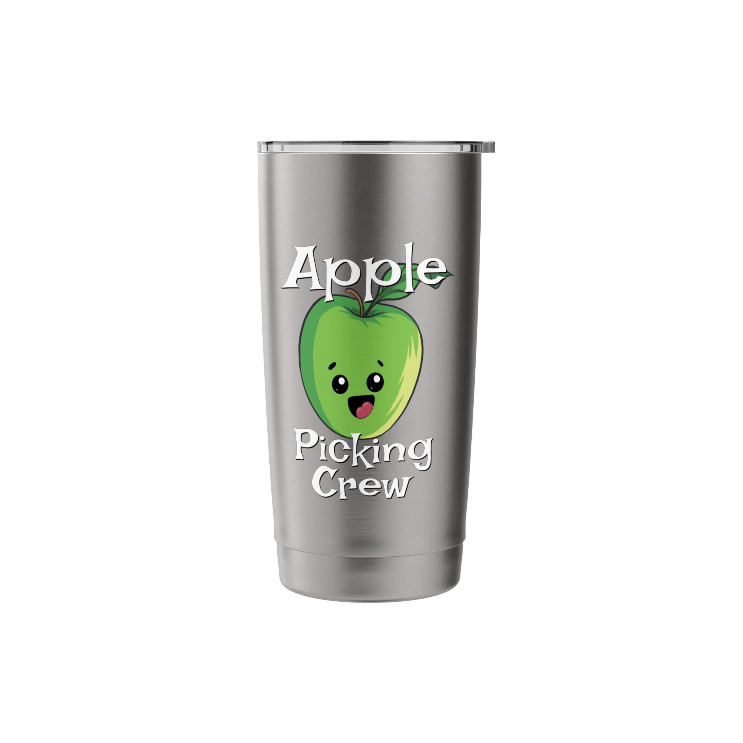 Cute Fall Autumn Orchard Matching Family Apple Picking Crew Stainless Steel Insulated Tumbler - Image 4