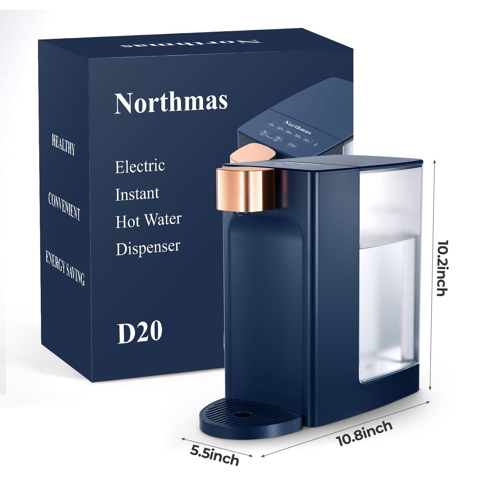 Northmas Electric Kettles, D20 Instant Hot Water Dispenser for Quick Heating & Dispense, Adjustable 5 Temperatures & 4 Water Volume Dispense, Removable 100 Ounce 3L Water Tank Capacity, BPA Free, Blue - Image 2