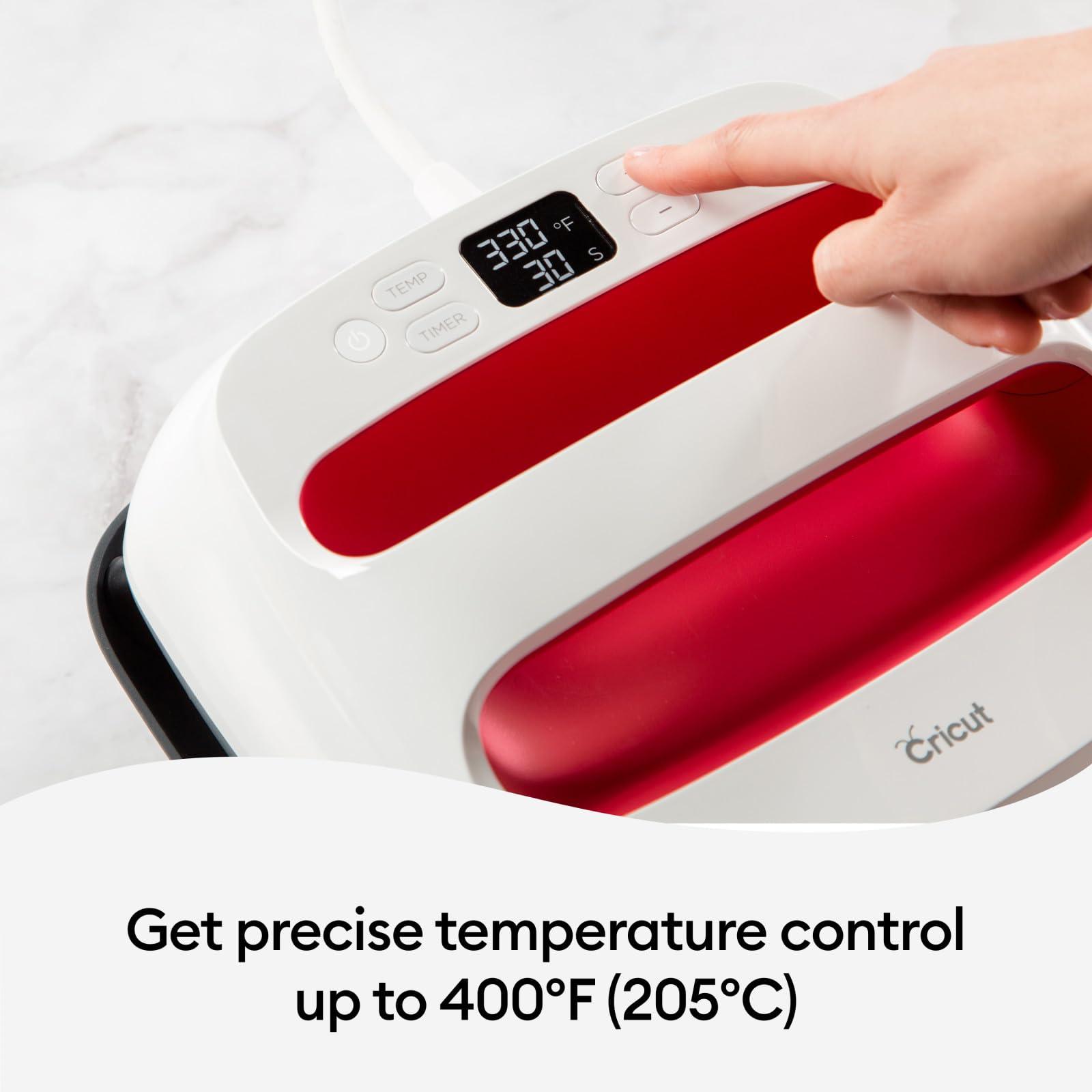 Cricut EasyPress 2 Heat Press Machine (9 in x 9 in), Ideal for T-Shirts, Tote Bags, Pillows, Aprons & More, Precise Temperature Control, Features Insulated Safety Base & Auto-Off, Raspberry - Image 4