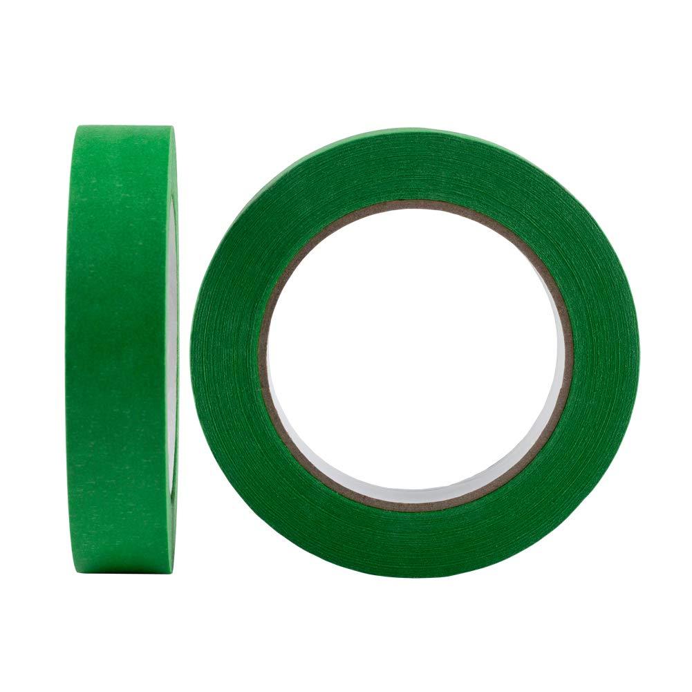 Lichamp 10 Pack Green Painters Tape 1 inch, Medium Adhesive Green Masking Tape Bulk Multi Pack, 1 inch x 55 Yards x 10 Rolls (550 Total Yards) - Image 5