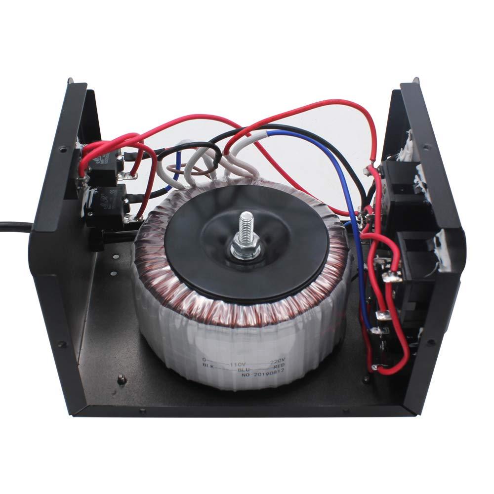 Yinleader 1000W Voltage Converter Transformer(110V to 220V OR 220V to 110V) 1000 Watt Step Up/Down Converter 110/120 Volt - 220/240 Volt w/US Power Cord,Circuit Breaker Protection (VTUS-1000) - Image 9