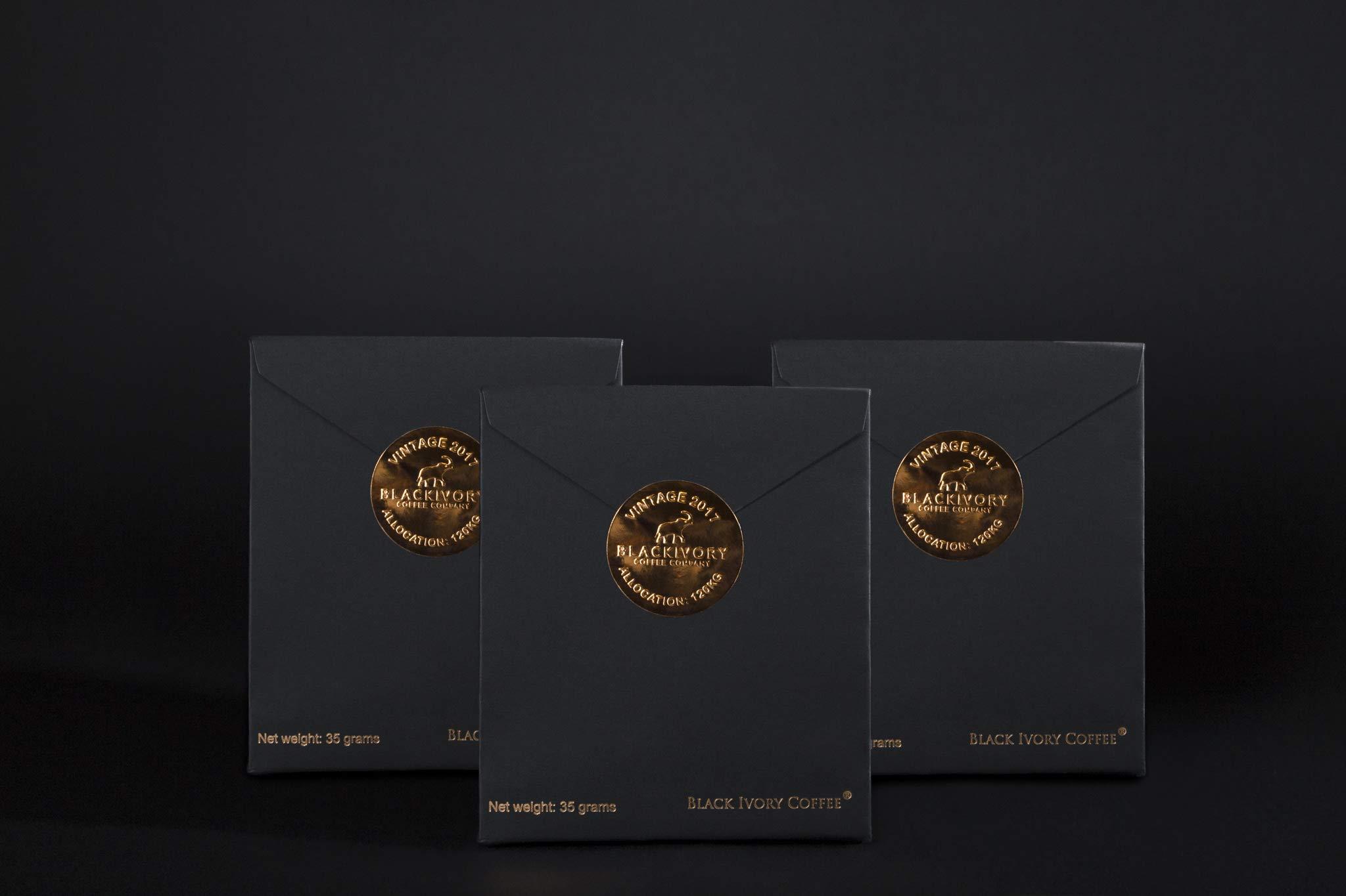 Black Ivory Coffee – World’s Rarest, Naturally Refined by Elephants | Luxury Gift Set | 3 x 40g (4.2 oz Total) - Image 2