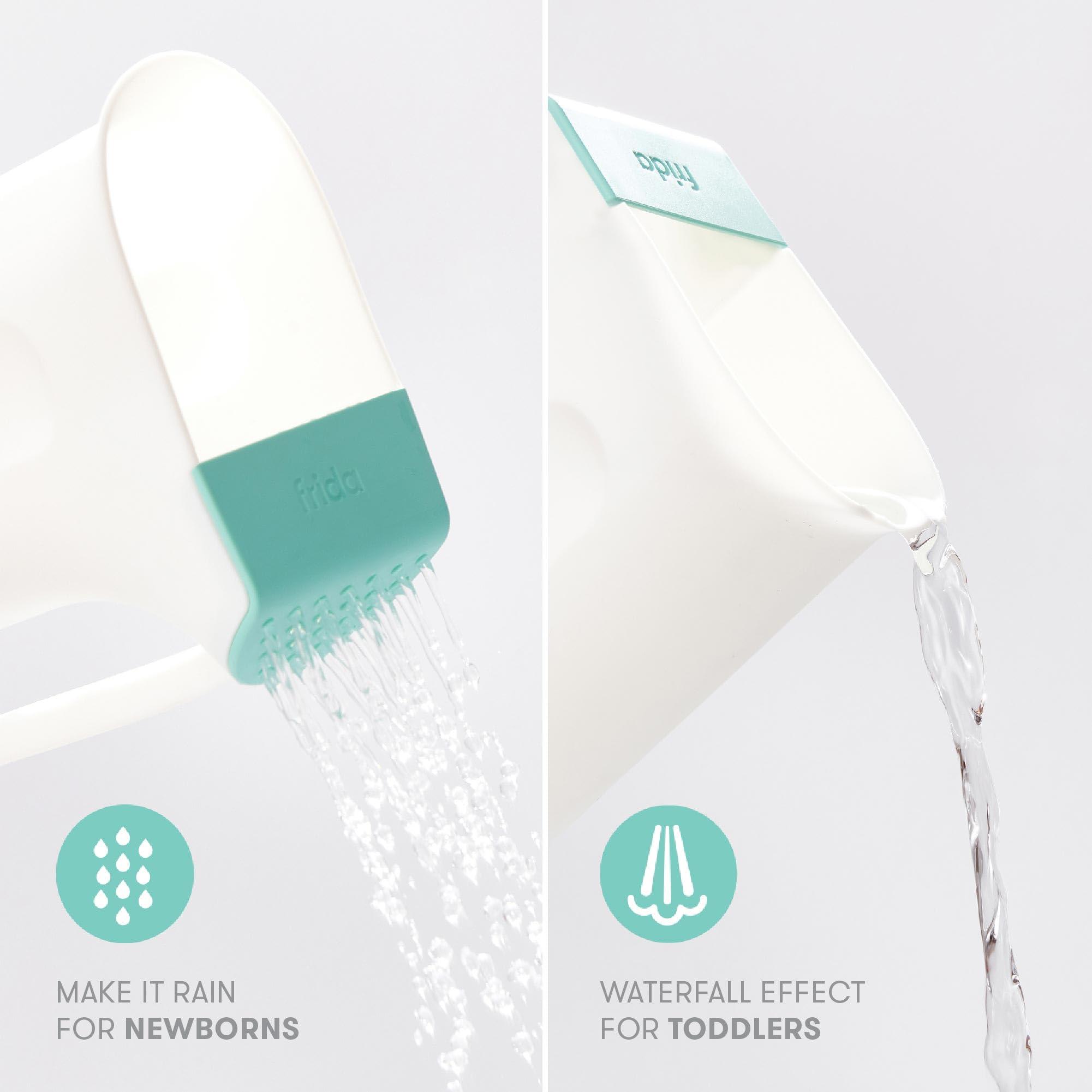 Frida Baby Control The Flow Bath Rinse Cup | Rinser to Wash Hair + Body | Rinser-Cup for Bath Time with Easy Grip Handle + Removable Rain Shower - Image 4