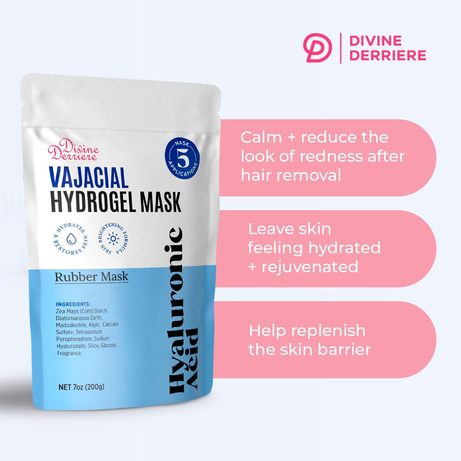 Divine Derriere Hydrogel Vajacial Mask - Premium Modeling Rubber Mask with Hyaluronic Acid, Deeply Purifying & Super Hydrating Hydro-jelly Sheet Masks, Complete Peel-Off Jelly Mask Powder Kit - Image 8