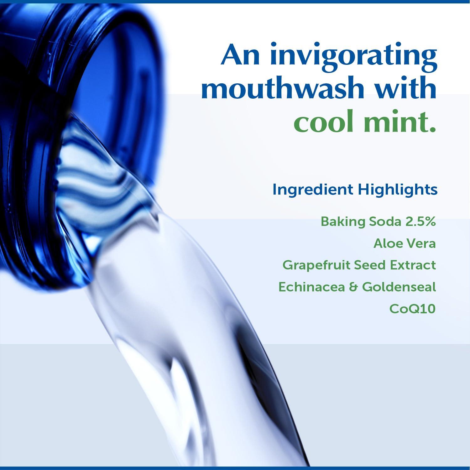 Eco-Dent Alcohol-Free Mouthwash, Mint - Ultimate Essential MouthCare, Oral Care Mouth Wash for Adults, Baking Soda Mouth Rinse with CoQ10/Herbs/Essential Oils, 8 Fl Oz (Pack of 6) - Image 8