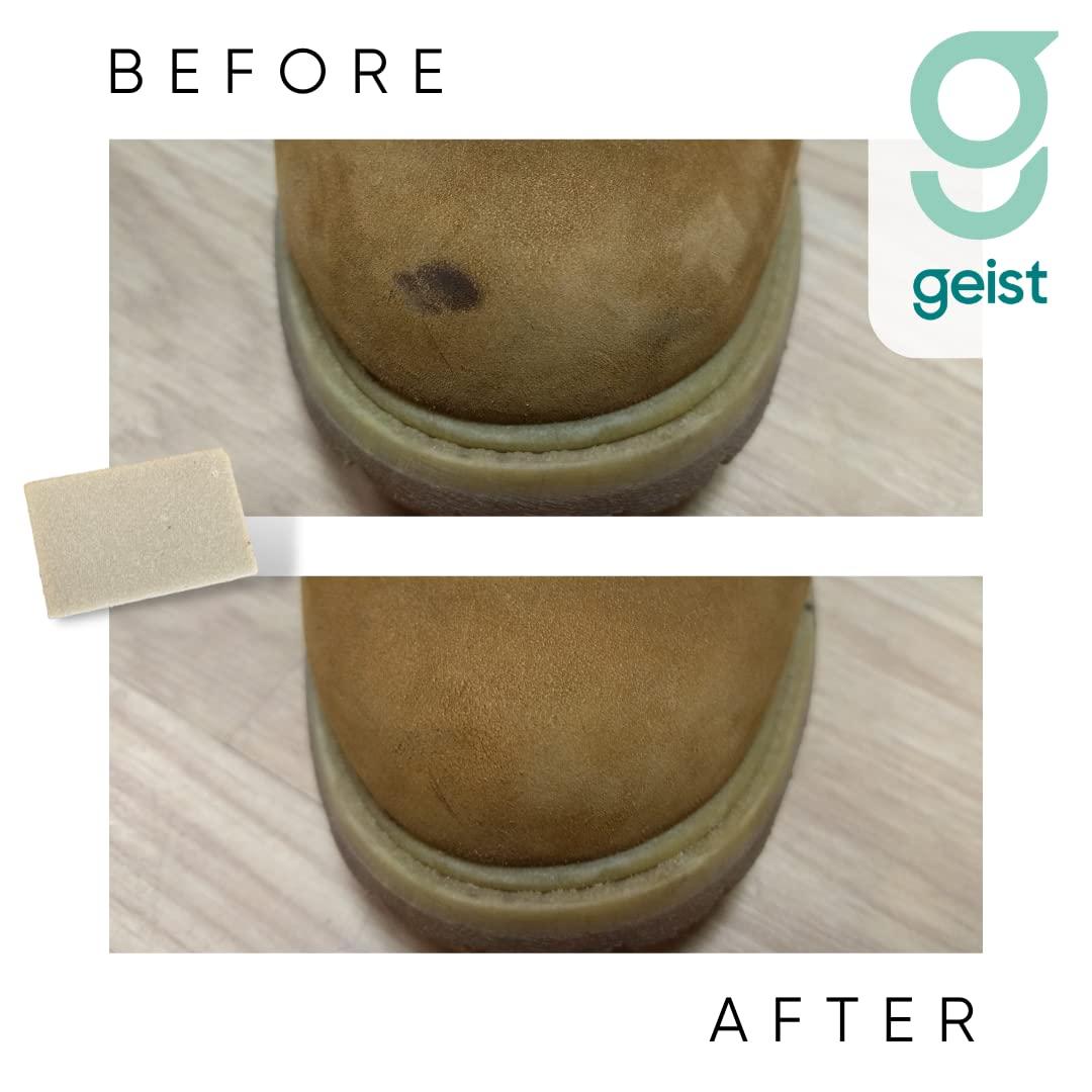 Geist. Suede & Nubuck Eraser | Removes Dirt, Pen Marks, Scuff Marks, discolouration and Crusty Stains | Suitable for use on Shoes, Boots, Jackets, Handbags, Furniture, Upholstery, Accessories - Image 4