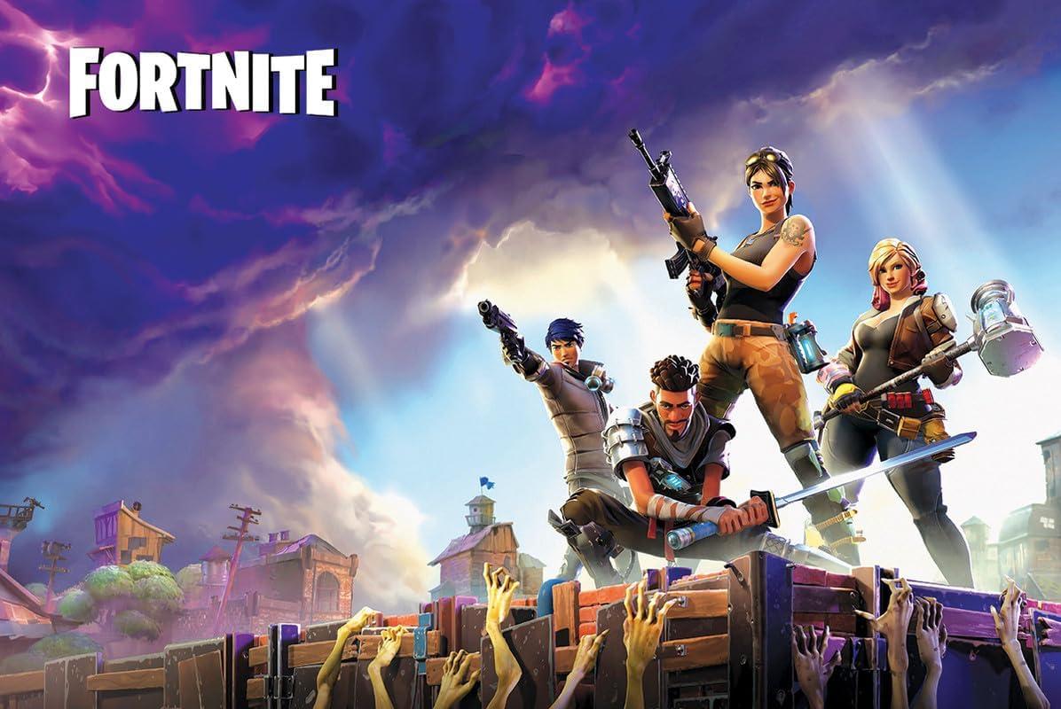 BUY ART FOR LESS Officially Licensed Fornite Zombies 24 x 36 Inch Art Poster - Decorative Print - Poster Paper - Ready to Frame