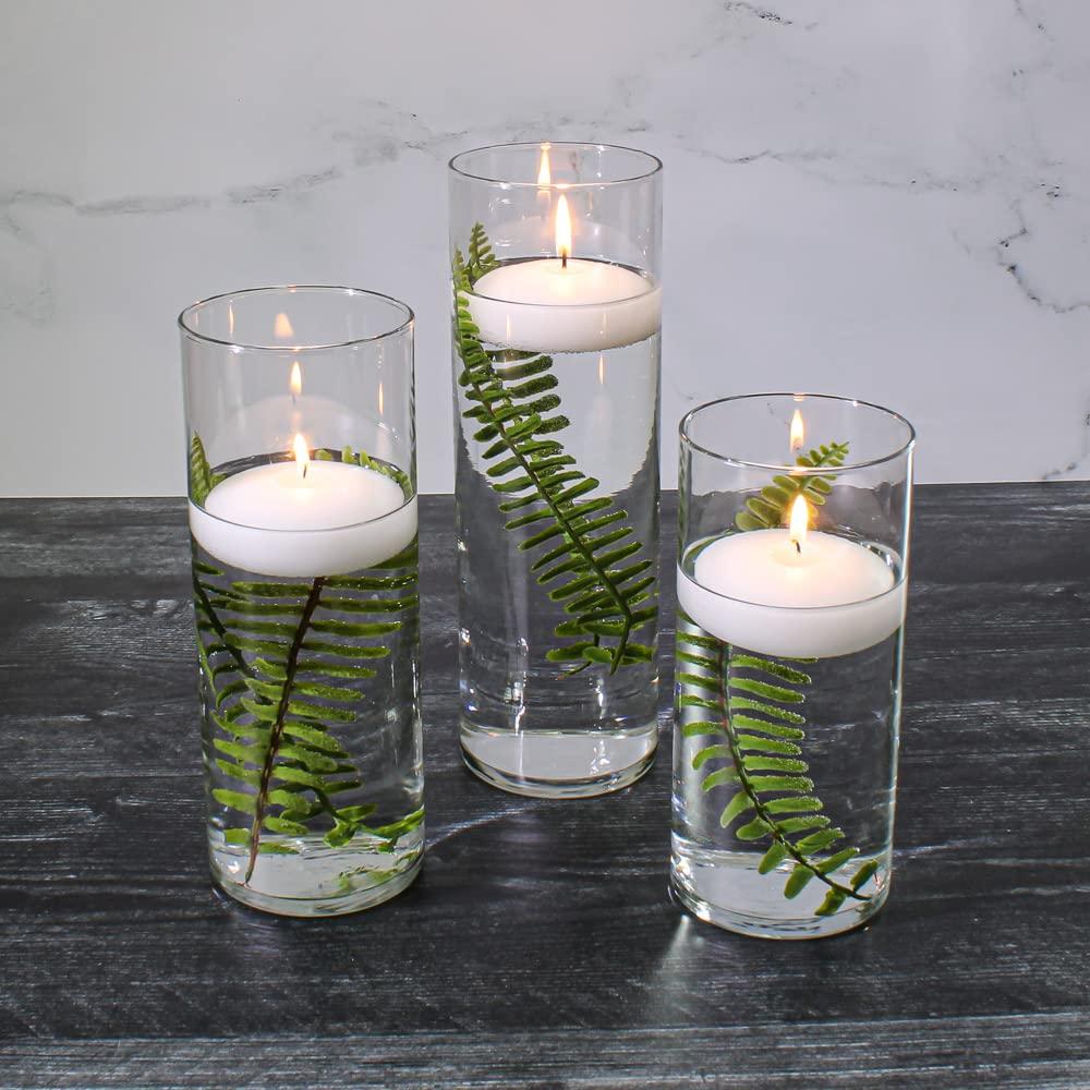 Eastland Glass Cylinder Vases 36 Pack. 7.5" | 9" | 10.5" Heights. Perfect Wedding Event Restaurant Church Decor - Image 2