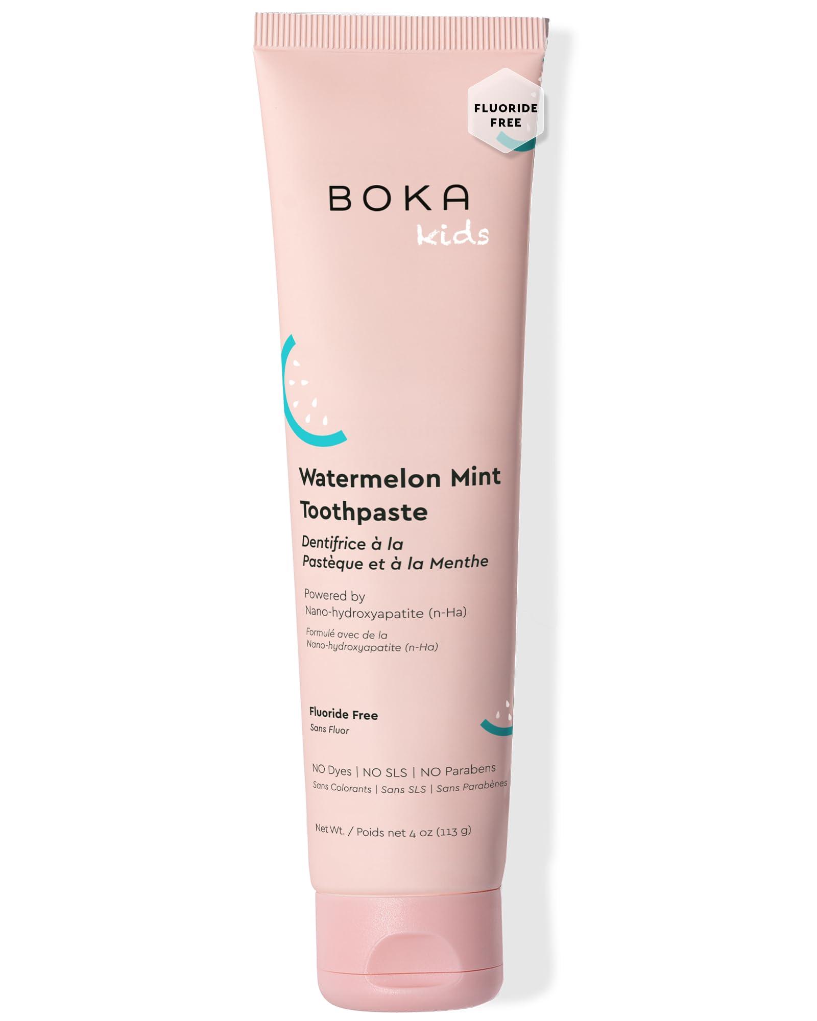 Boka Fluoride Free Toothpaste Nano Hydroxyapatite Toothpaste - Watermelon Mint Flavor, 4 oz 1Pk US Manufactured