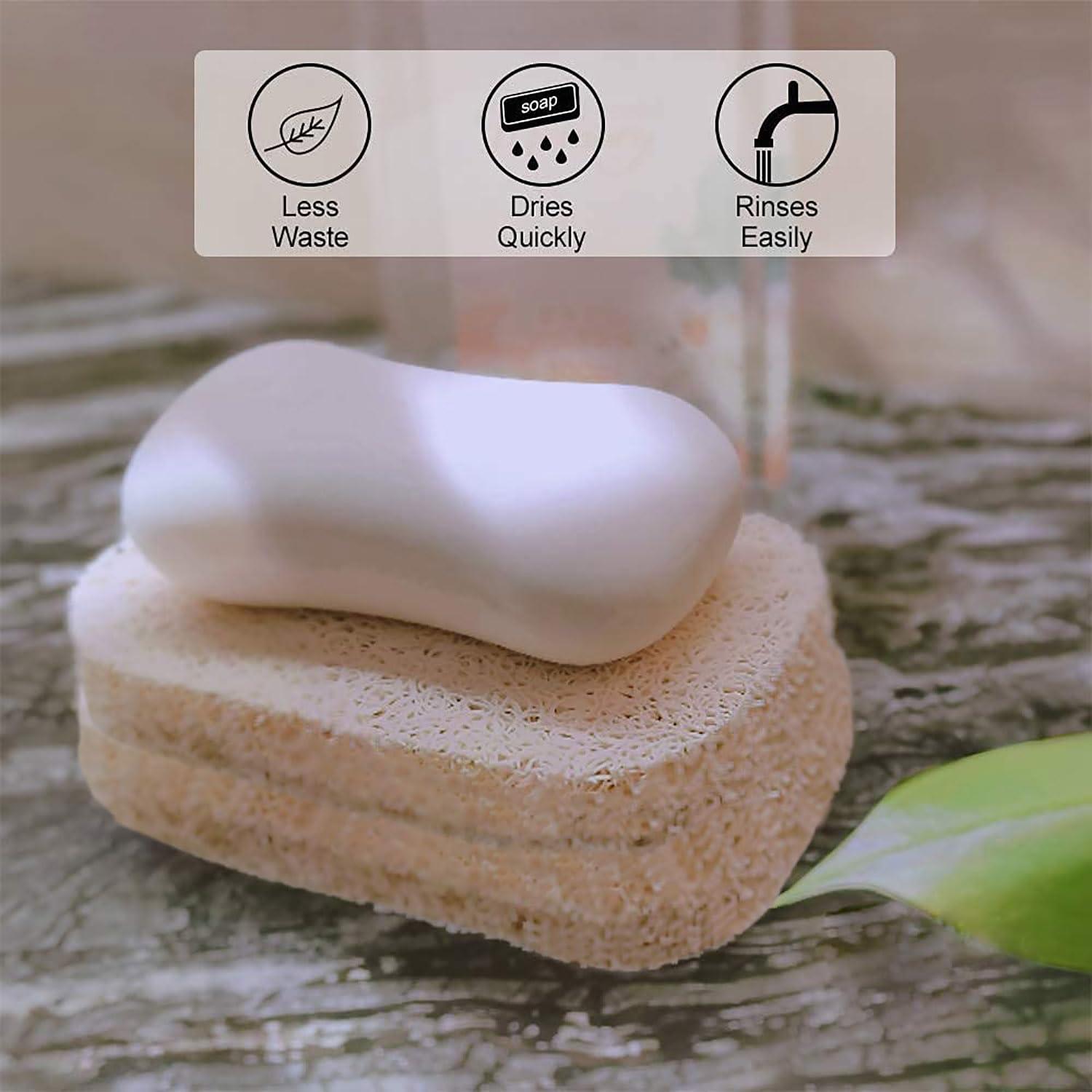Soap Saver Pads, Non-Slip Soap Holder Pad, Self Draining Soap Bar Holder Pads, Soap Saver Dish for Shower Kitchen Bathroom Travel Hotel Cleaning Supplies (Coffee, 4) - Image 7