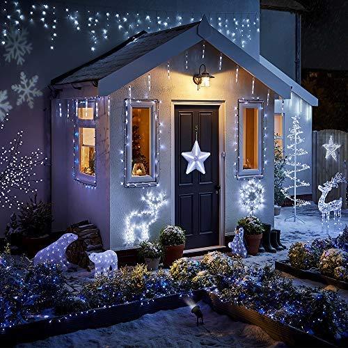 Lomotech Christmas Icicle Lights - 32Ft 8 Modes Waterproof Christmas Lights Connectable with Timer for Holiday, Wedding Party, Eaves, Christmas Decorations (White) - Image 7