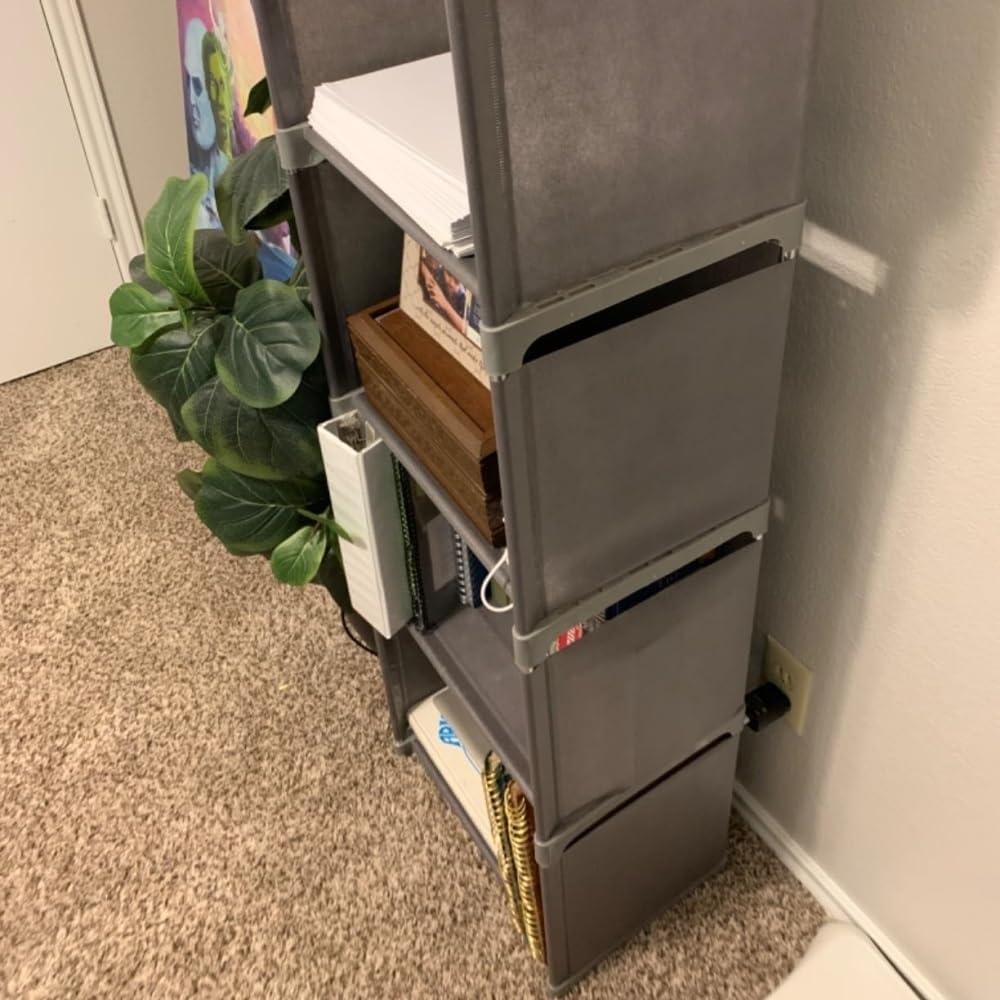 RIIPOO Storage Cubes Organizer Shelves, 4 Cube Bookcase Bookshelf for Bedroom Closet Small Spaces, Cube Storage Organizer Shelf for Kids Clothes Nursery - Image 8