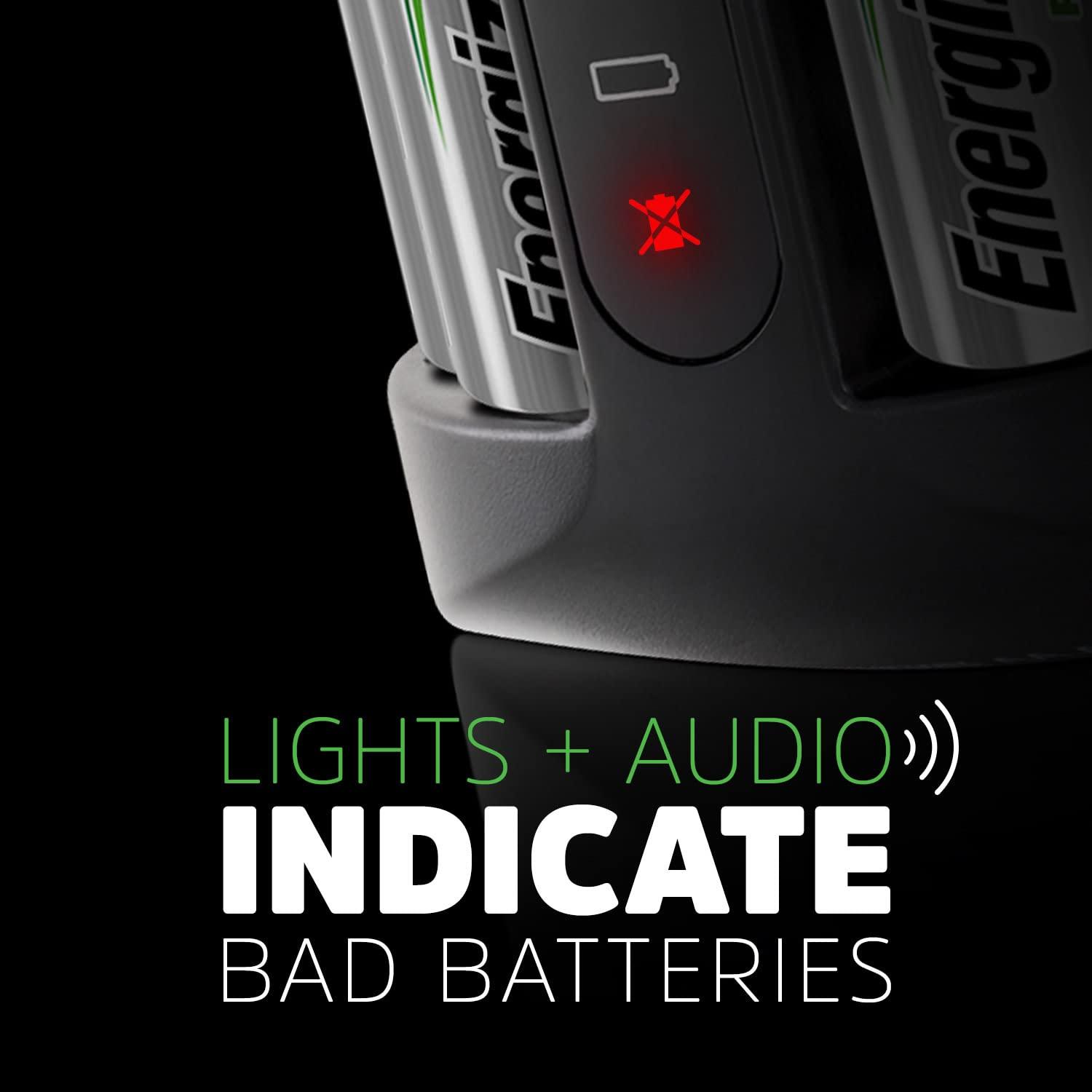 Energizer Recharge Pro Rechargeable AAA and AA Battery Charger With 4 NiMh Rechargeable AA Batteries, Provides a Full Charge in 3 Hours - Image 8