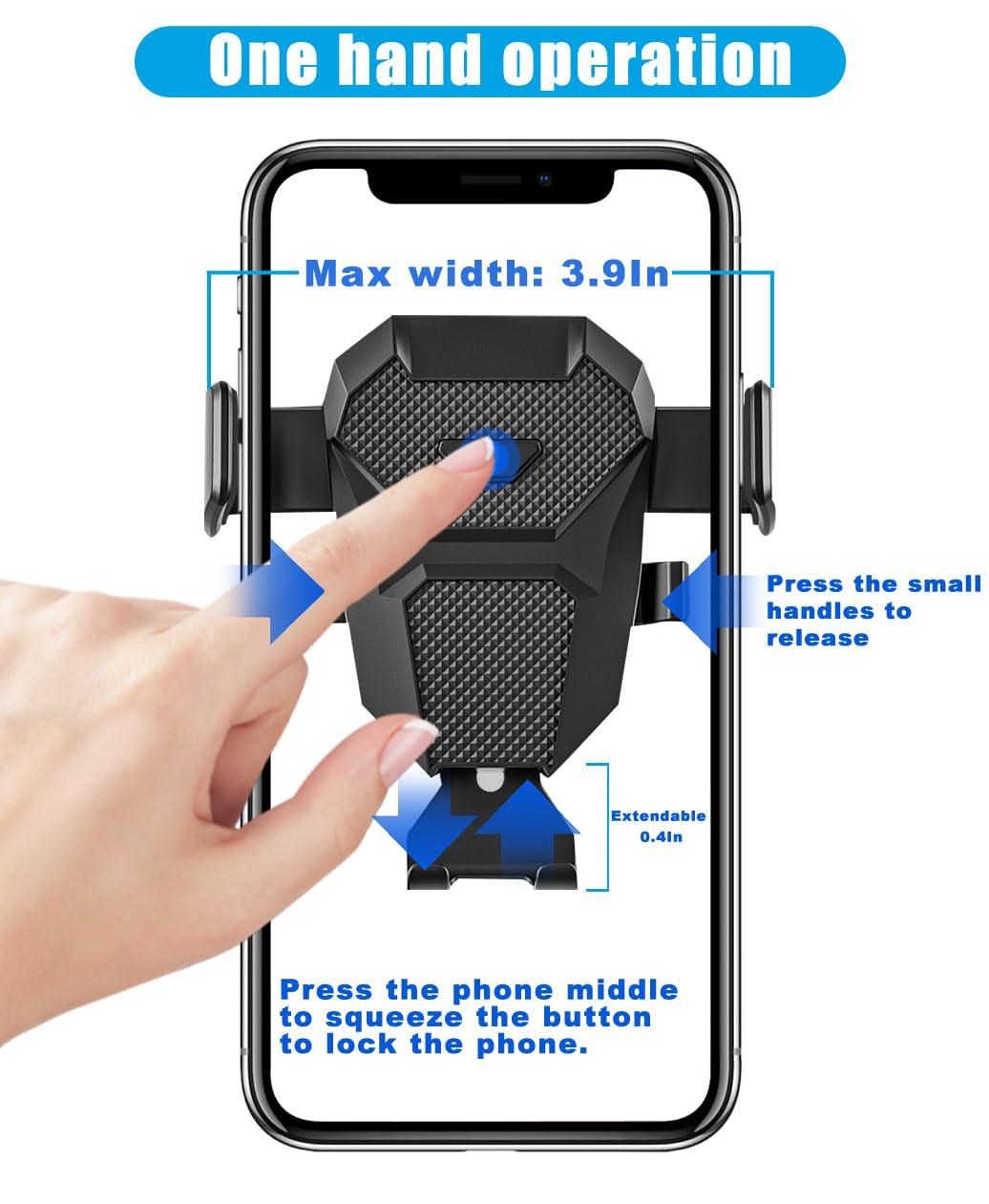 KEPHTH Car Phone Holder Accessories for Nissan Altima SR SV 2019-2024 2025/Sentra SR SV 2020-2024 2025/Rogue S SV 2021-2024 2025 Dash Mount Cell Phone Holder for Most Smartphones(for 8inch Screen) - Image 6