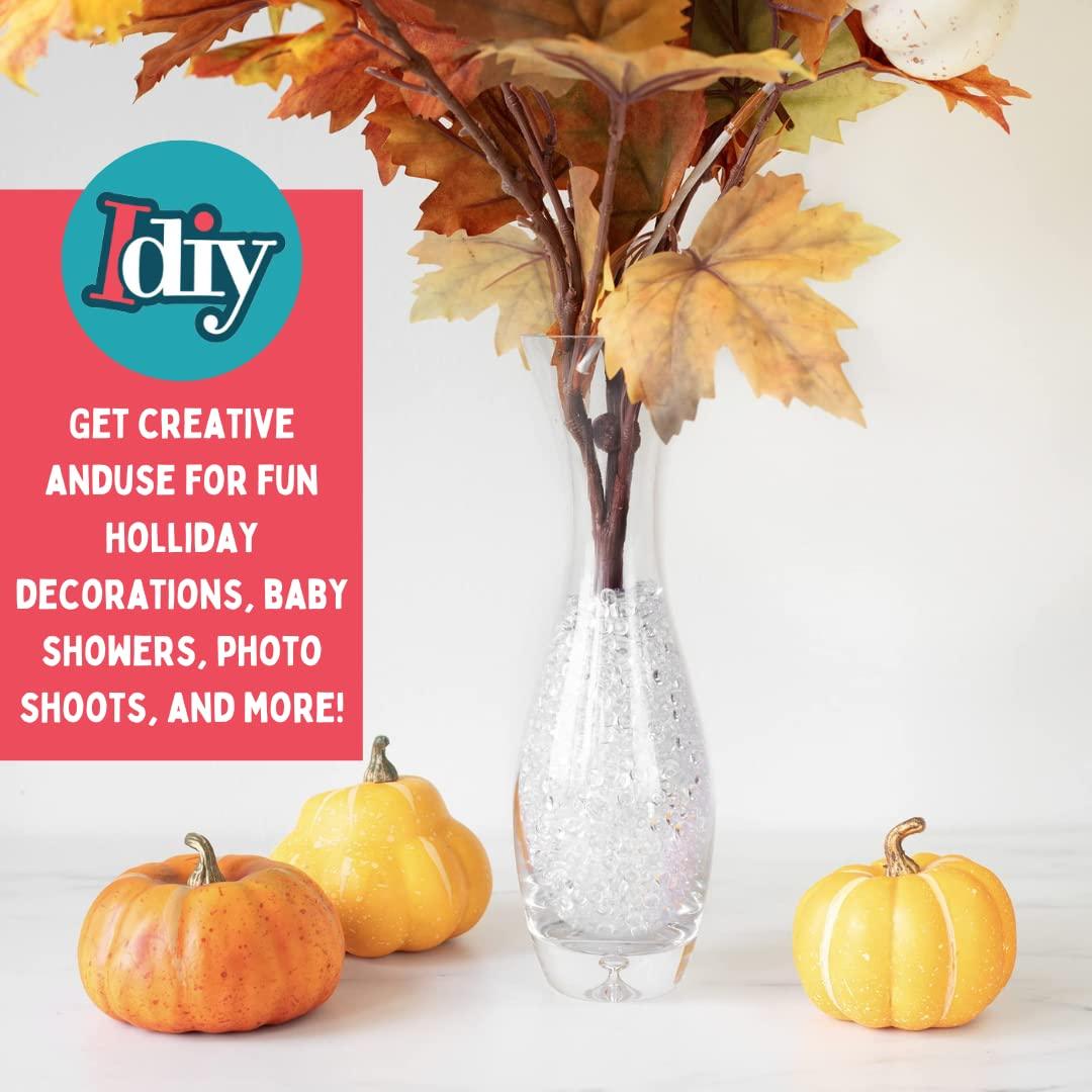 IDIY 32 oz Vase Fillers (2 Pound Clear Flat Plastic Bead Drops) -Quarter Inch 1/4" -Perfect Event Decorations, Table Scatters, Slime ad Ins, Baby Shower, DIY Craft Art Project - Image 5