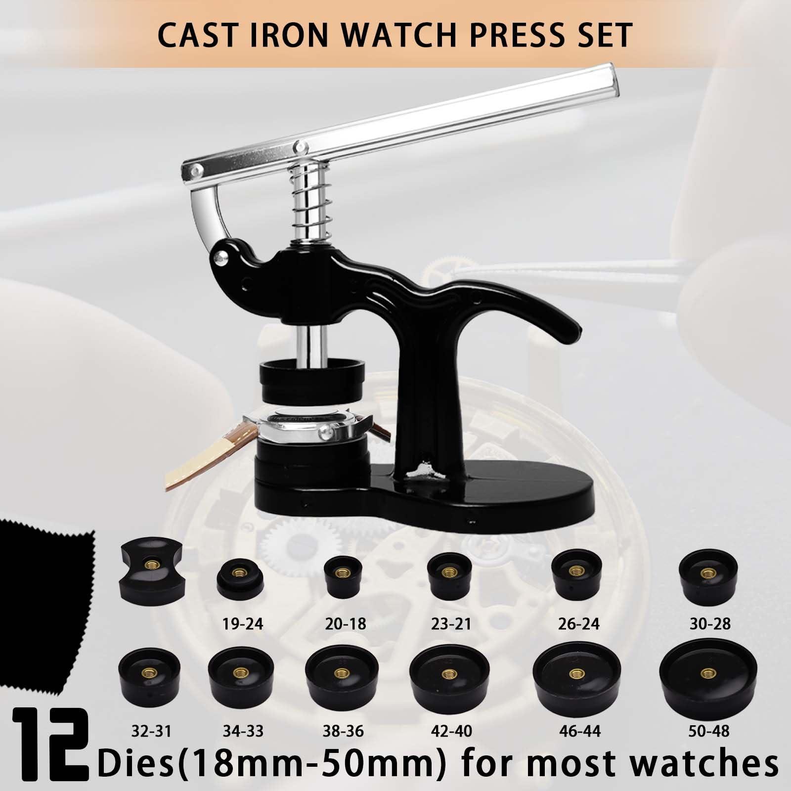 Professional Watch Repair Kit, GLDCAPA Watch Battery Replacement Kit, Watch Repair Tools with Carrying Case, Watch Link Removal Tool Kit, Watch Case Opener, Watch Press Set with 60pcs Watch Battery - Image 3