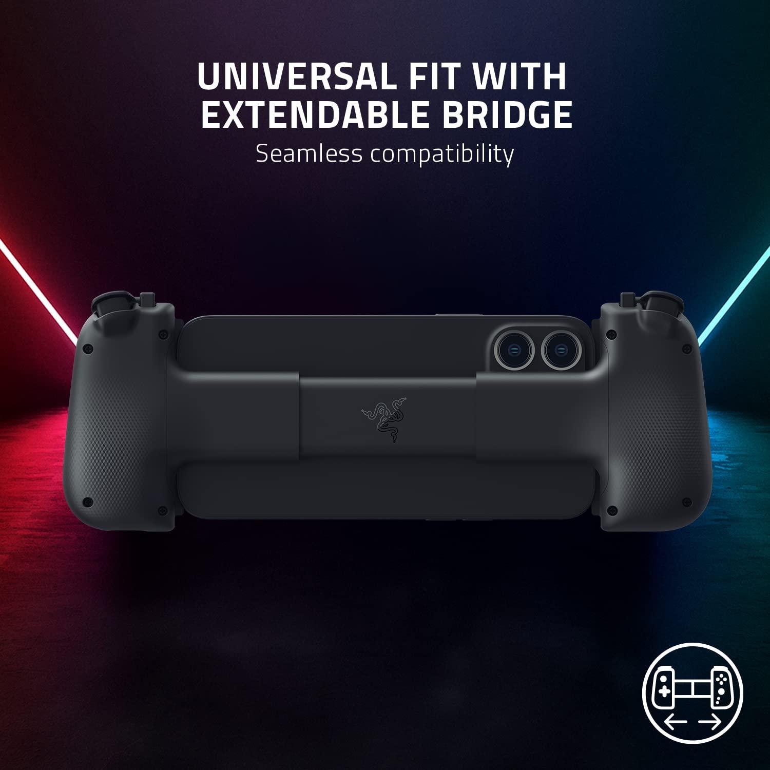 Razer Kishi V2 Mobile Gaming Controller for iPhone (Lightning): Console Quality Controls - Universal Fit w/ Extendable Bridge - Stream PC, Xbox, PlayStation Games - Customizable Triggers - Ergonomic - Image 3