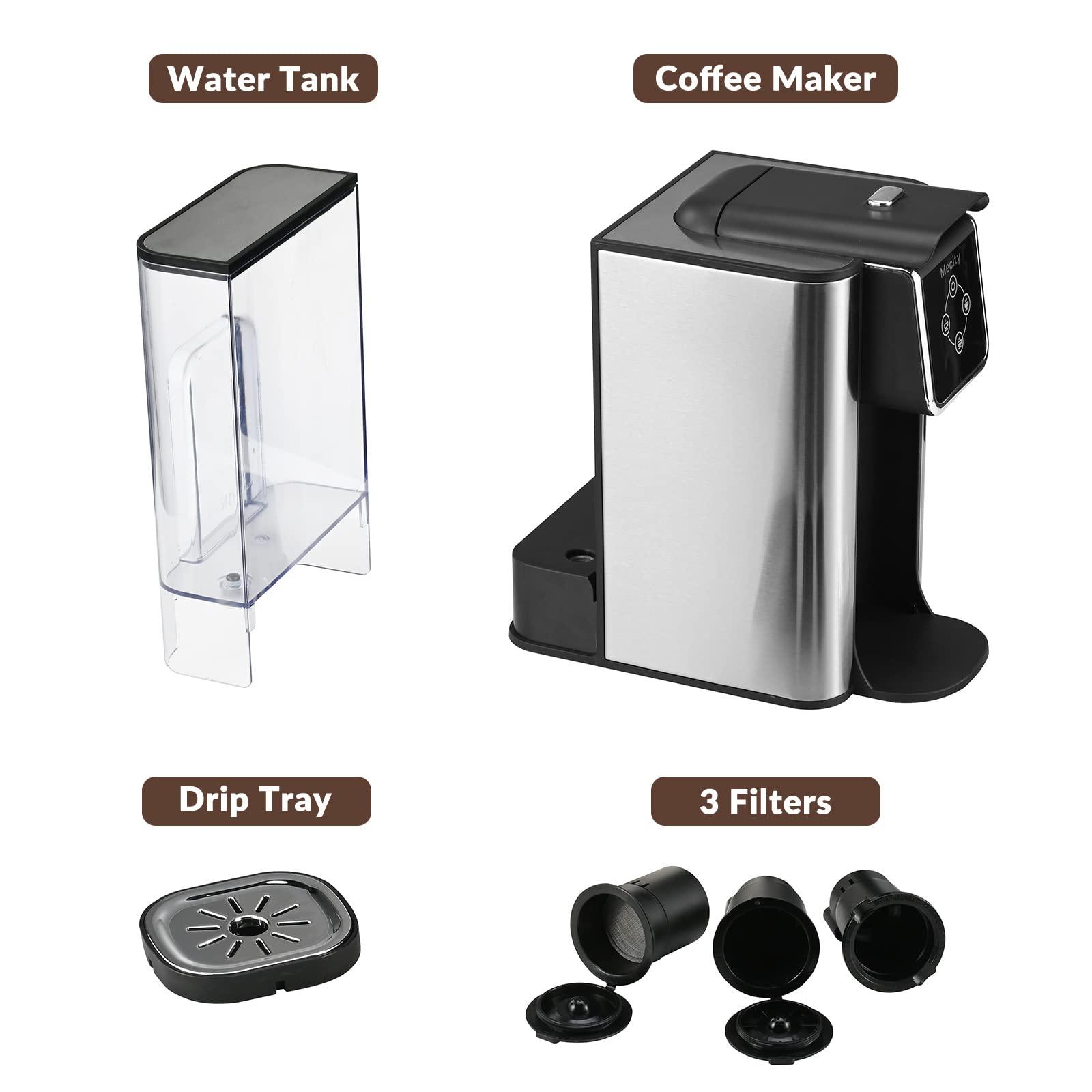 Mecity Coffee Maker 3 in 1 Single Serve Coffee Machine, Compatible with K cup Capsules, Instant Coffee Pot, Tea maker, 6,8,10 Oz Cup, Removable 50 Oz Water Reservoir, 120V 1150W - Image 8