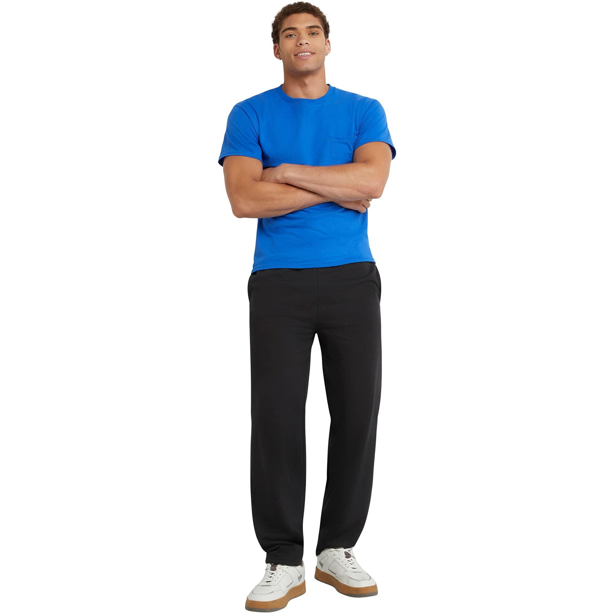 Hanes, EcoSmart Fleece Sweats for Men, Open Bottom Sweatpants, 30.5" - Image 5