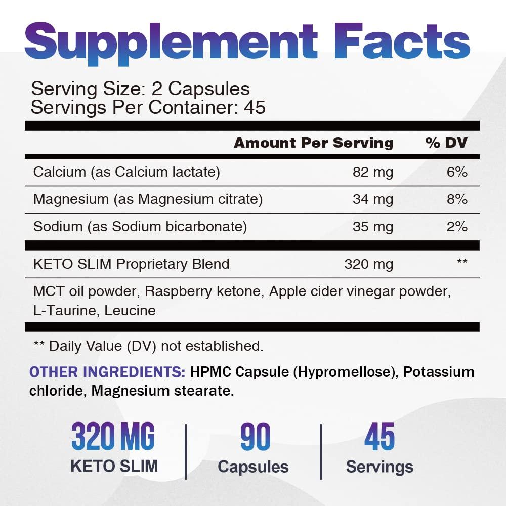 VEGEPOWER Keto Weight Loss Pills - Fat Burner for Women and Men with Apple Cider Vinegar - Natural Appetite Suppressant, Weight Management & Metabolism Booster - 180 Keto ACV Capsules - Image 4