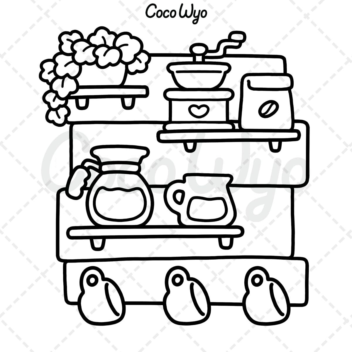 Stress Relief: Coloring Book for Adults and Kids, Bold and Easy, Simple and Big Designs for Relaxation Featuring Animals, Landscape, Flowers, Patterns, Cute Things And Many More (Bold & Easy Coloring) - Image 4