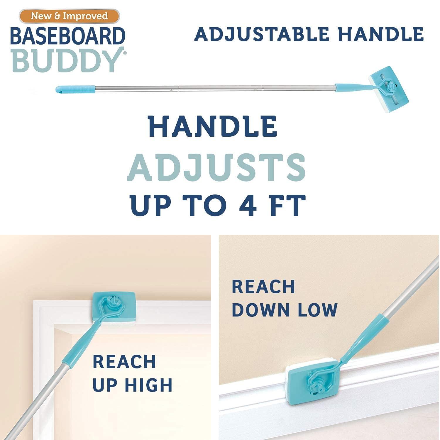 Baseboard Buddy – Baseboard & Molding Cleaning Tool! Includes 1 Baseboard Buddy and 3 Reusable Cleaning Pads, As Seen on TV - Image 6