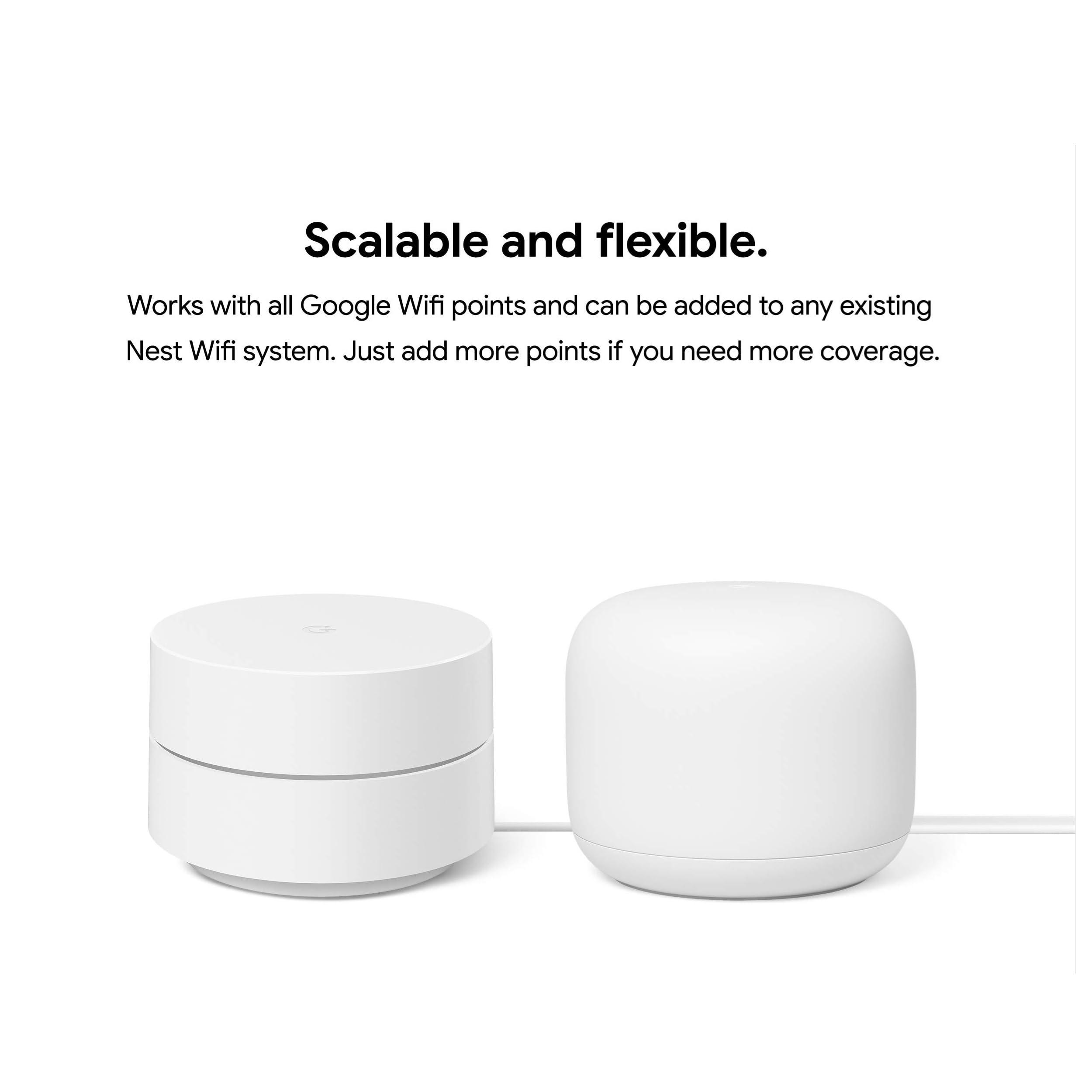 Google WiFi - AC1200 - Mesh WiFi System - WiFi Router - 3000 Sq Ft Coverage - 2 Pack - Image 4