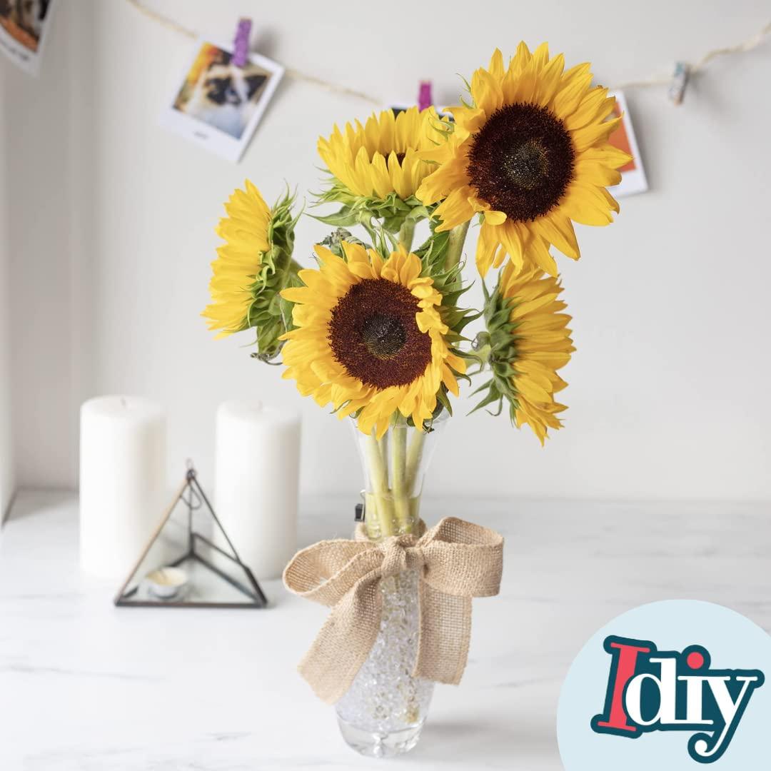 IDIY 32 oz Vase Fillers (2 Pound Clear Flat Plastic Bead Drops) -Quarter Inch 1/4" -Perfect Event Decorations, Table Scatters, Slime ad Ins, Baby Shower, DIY Craft Art Project - Image 2