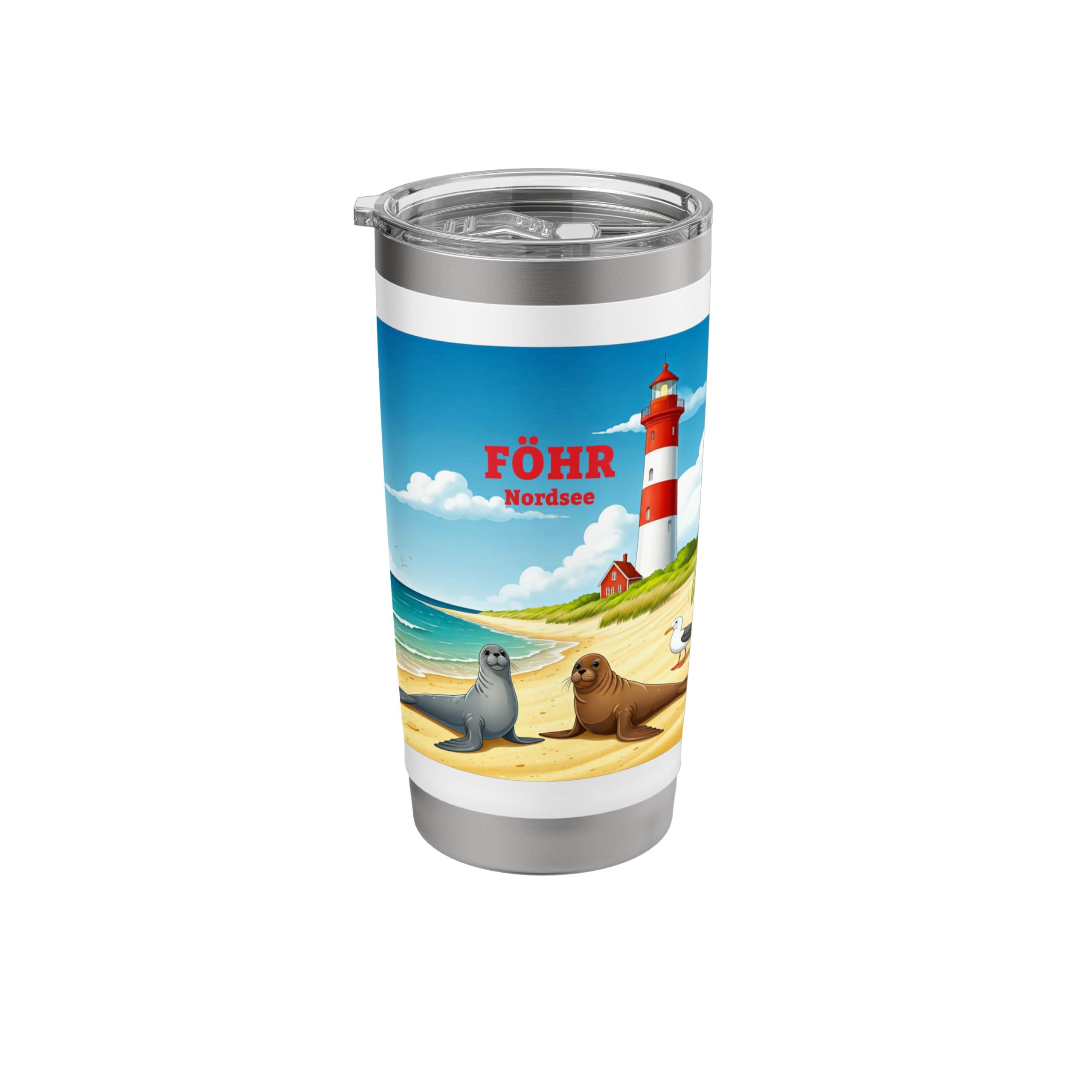 Föhr Nordsee Island Beach Schleswig-Holstein North Frisia Stainless Steel Insulated Tumbler