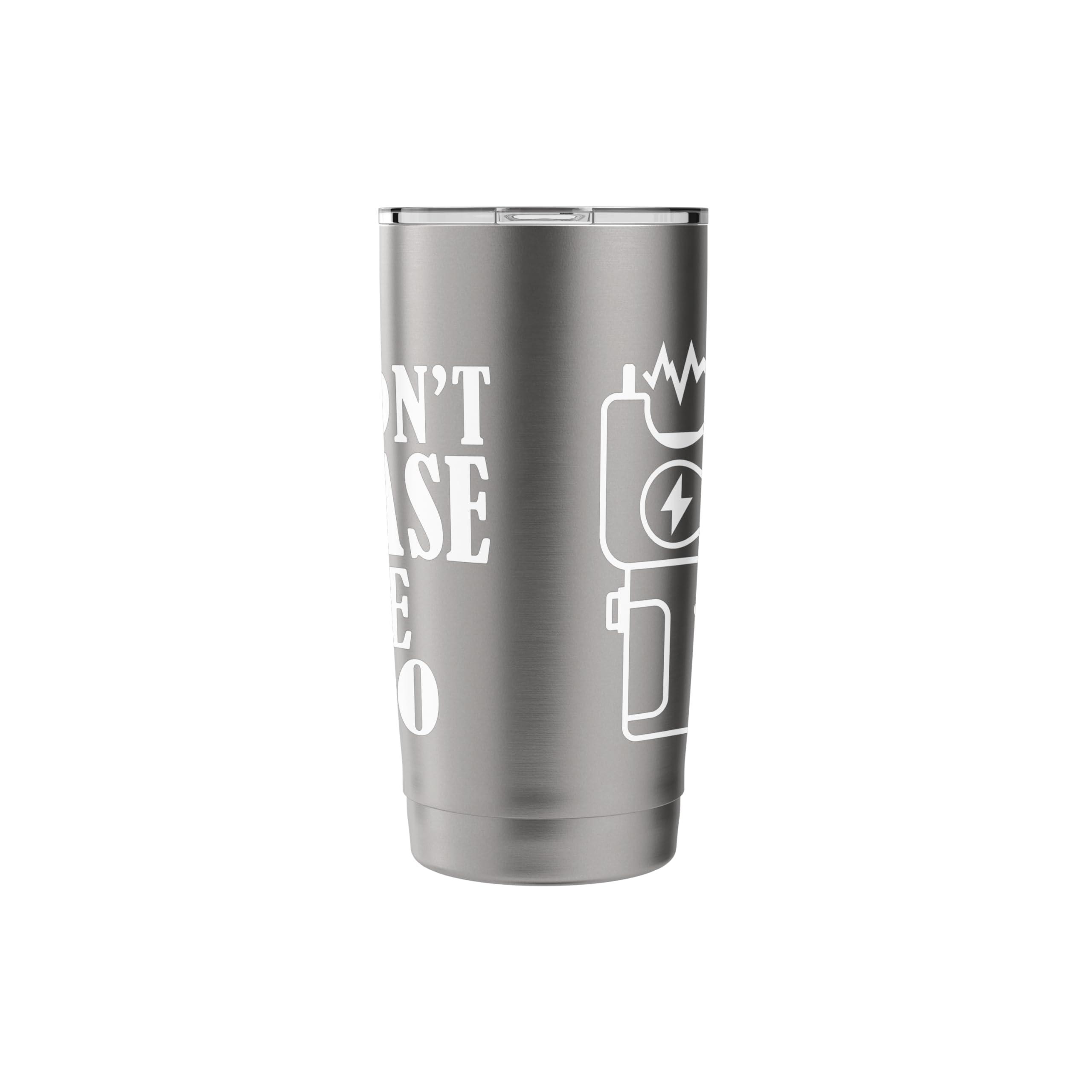 Don't Tase Me Bro Electric Taser Stainless Steel Insulated Tumbler - Image 5