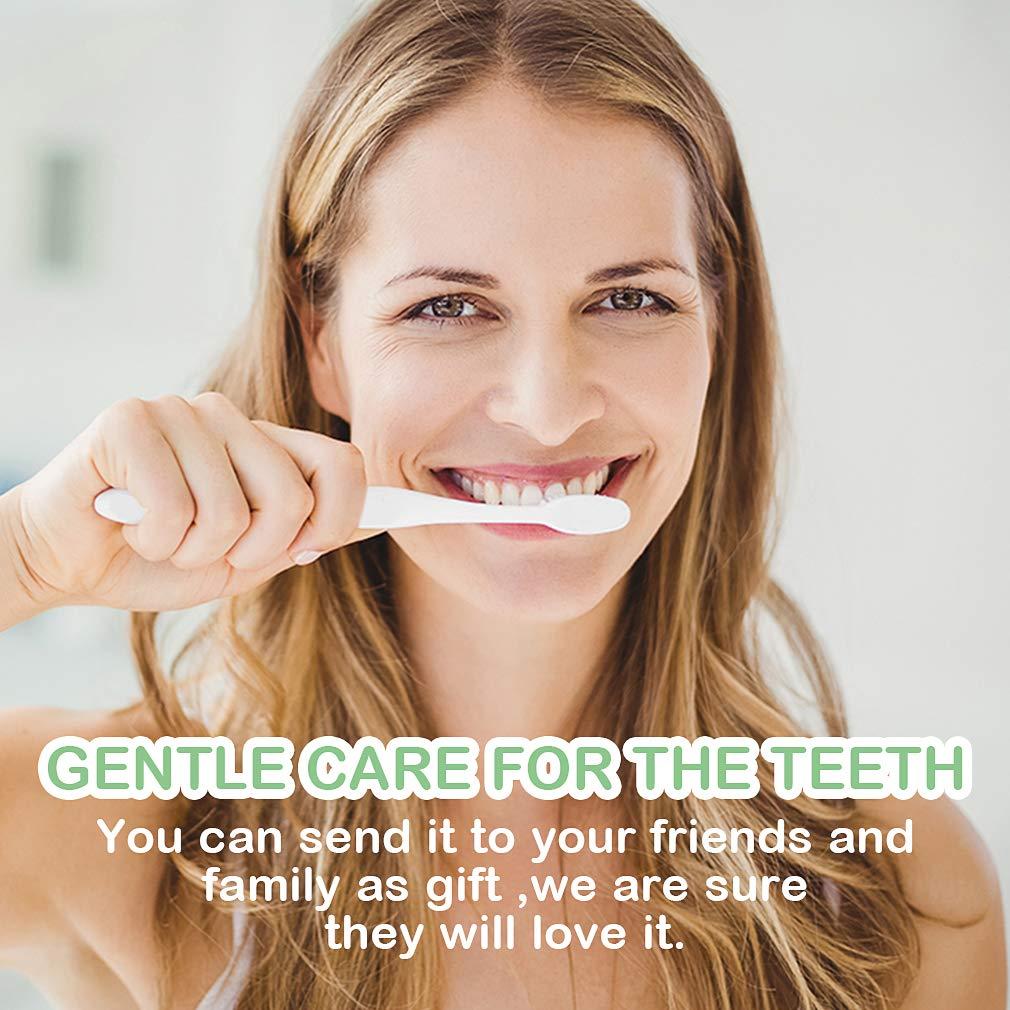 EasyHonor Extra Toothbrush for Sensitive Gums, Micro Fur Manual Toothbrush with 20000 Soft Floss Bristle for Pregnant Women, Elderly, Braces and Gum Recessions, Protect Fragile Gums (6 Pack) - Image 6