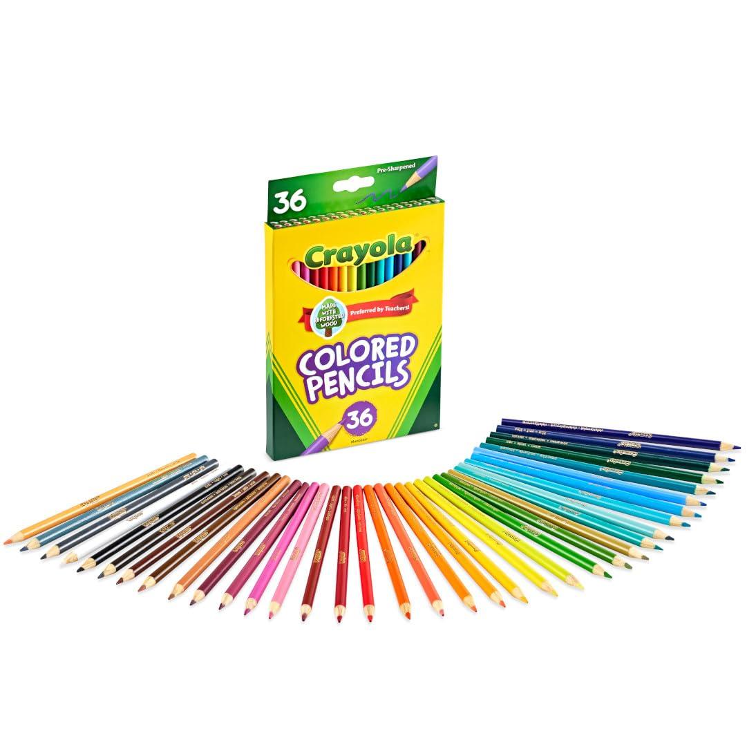 Crayola Colored Pencils (36ct), Kids Pencil Set, Back to School Essentials, Must Have Classroom Supplies for Kids, Pre-Sharpened Coloring Book Pencils, 3+ - Image 6