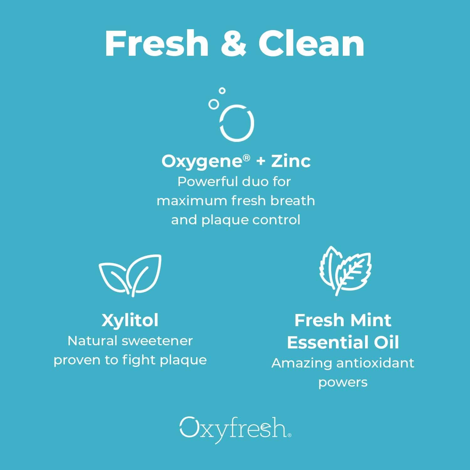 Oxyfresh Premium Pro Formula Fresh Mint Mouthwash – Patented Zinc Mouthrinse for All Day Fresh Breath & Healthy Gums – Refreshing & Alcohol Free Mouthwash | 16oz - Image 8