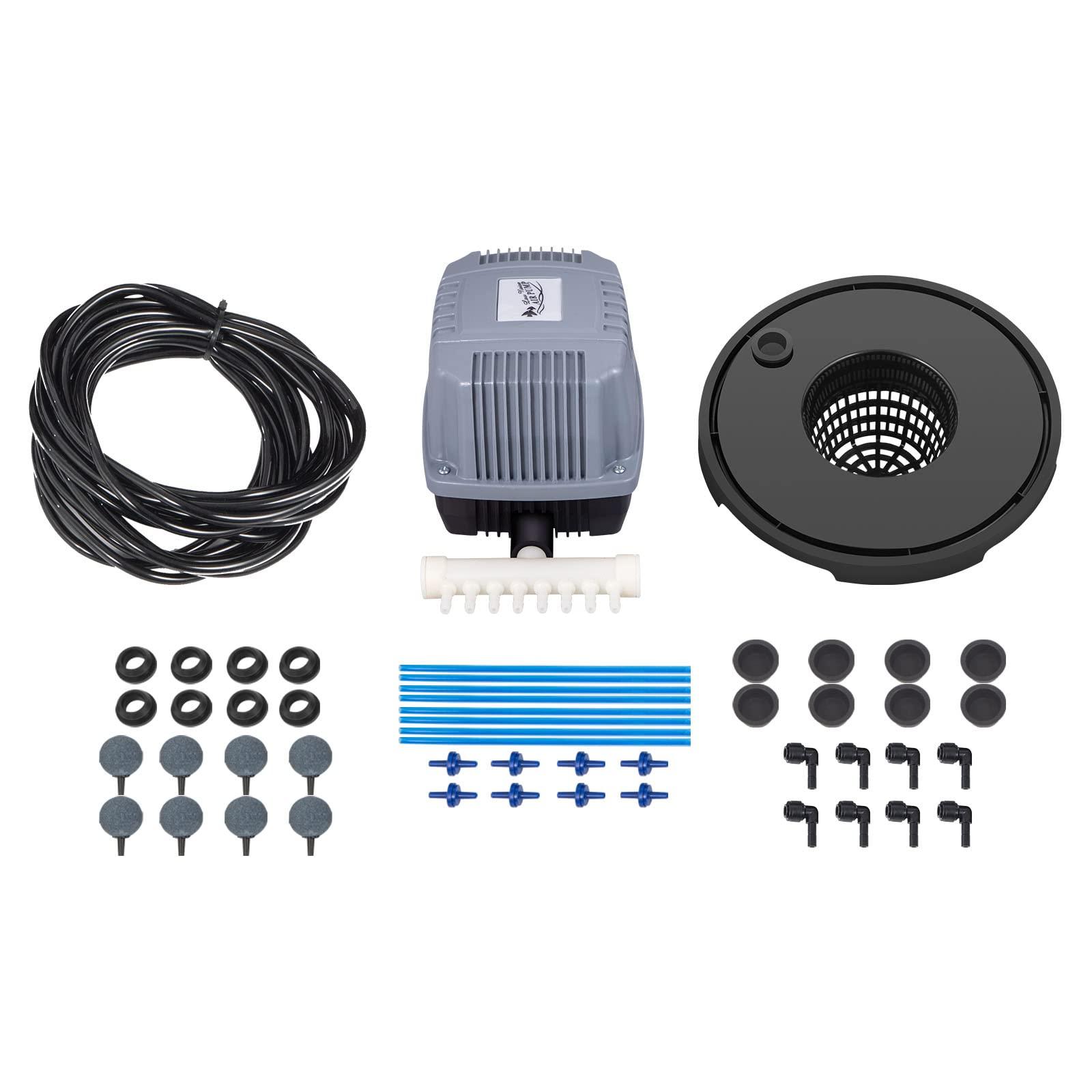 VEVOR DWC Hydroponic System, 5 Gallon 8 Buckets, Deep Water Culture Growing Bucket, Hydroponics Grow Kit with Pump, Air Stone and Water Level Device, for Indoor/Outdoor Leafy Vegetables - Image 12