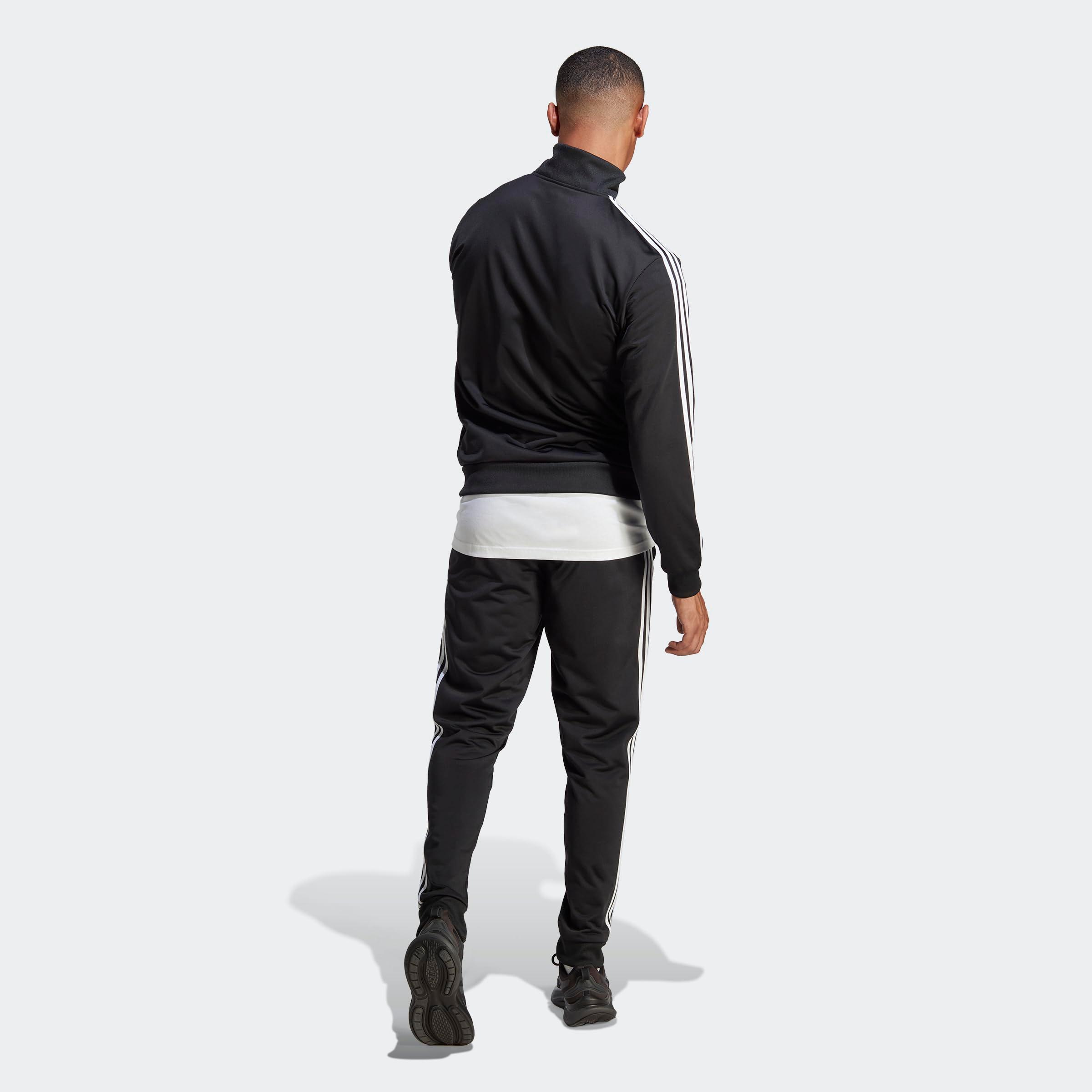 adidas Men's Size Basic 3-Stripes Tricot Track Suit - Image 5