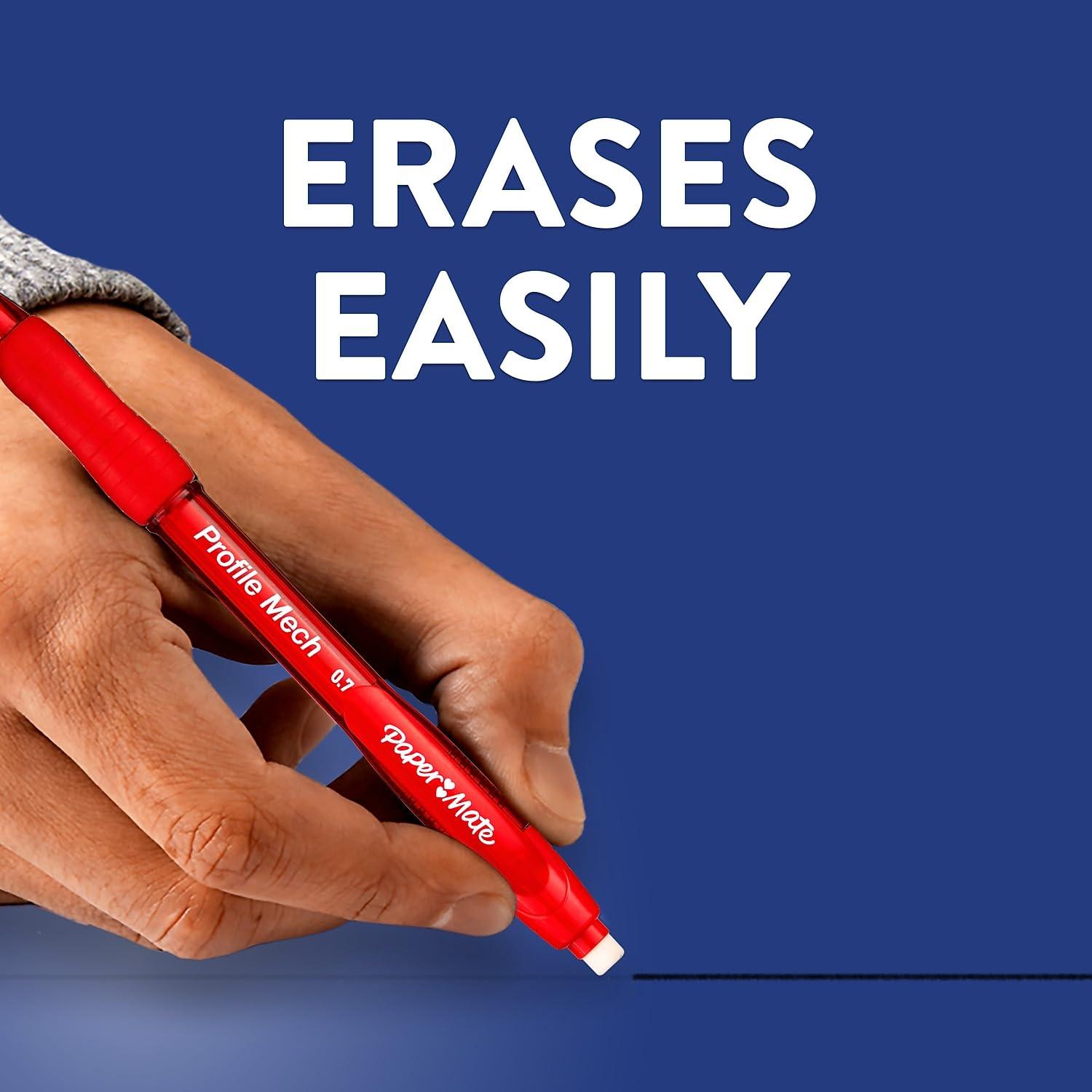 Paper Mate Profile Mech Mechanical Pencil 0.7mm #2 Pencil Lead Great for Office Supplies Classroom Supplies Drawing Pencils Sketching Pencils Assorted Barrel Colors 8 Count - Image 3