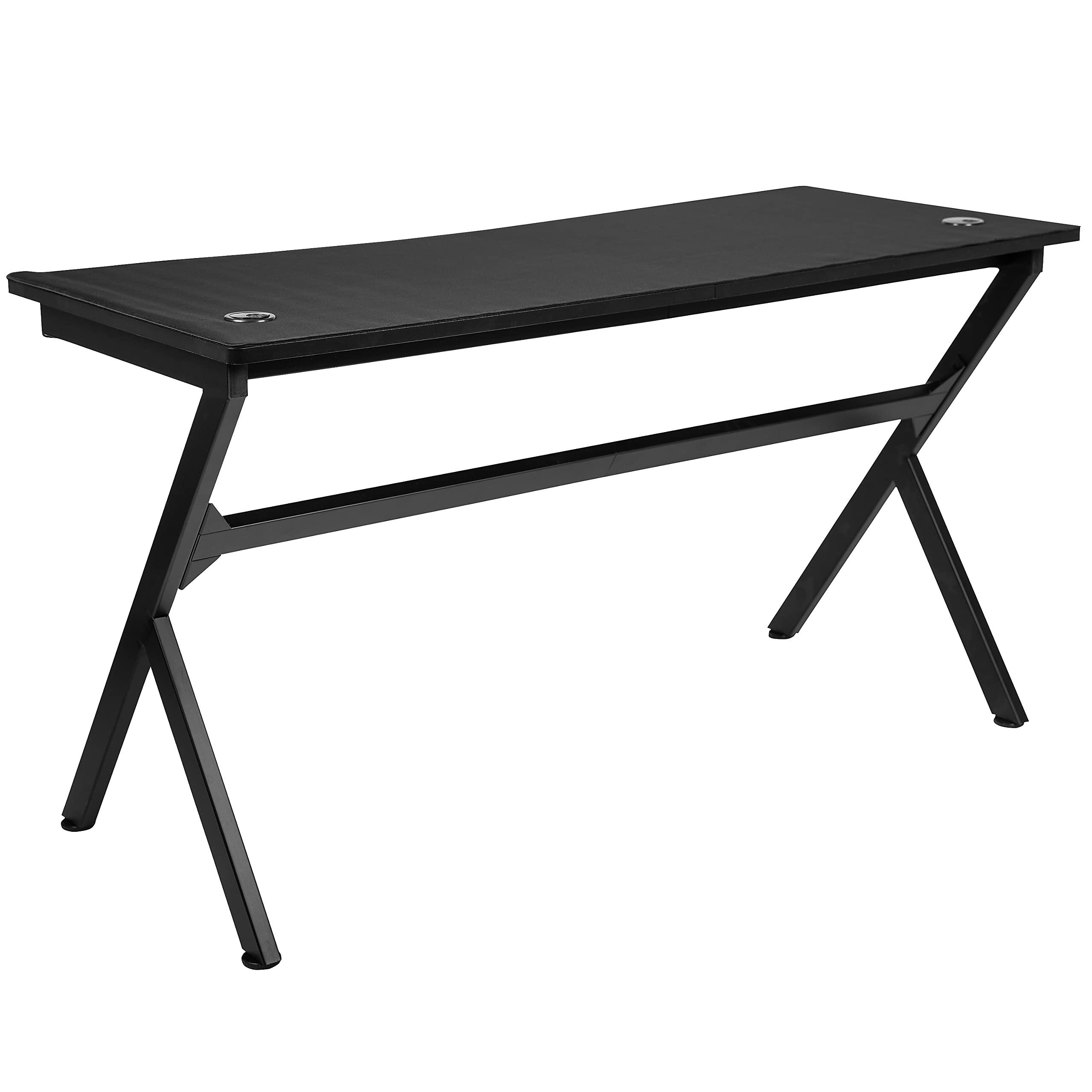 Flash Furniture Duncan 55" x 24" Extra Large Gaming Desk with Headphone Hook and Cup Holder - Free Mouse Pad - Image 6
