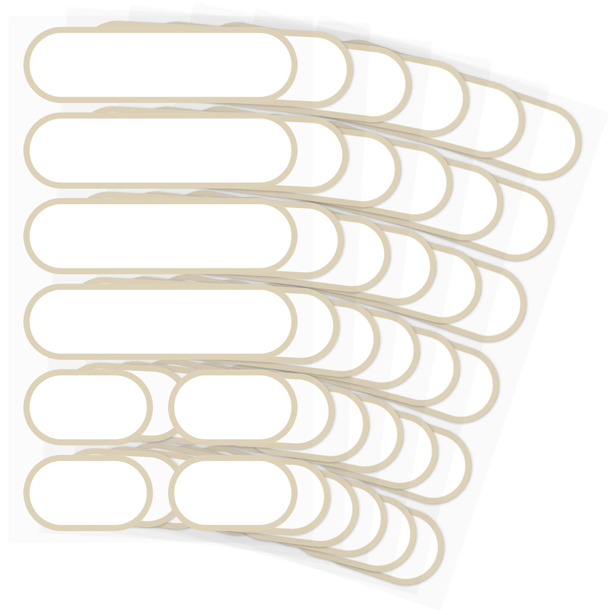 Waterproof Kitchen Labels for OXO POP Food Storage Containers and Home Organization, Pack of 64