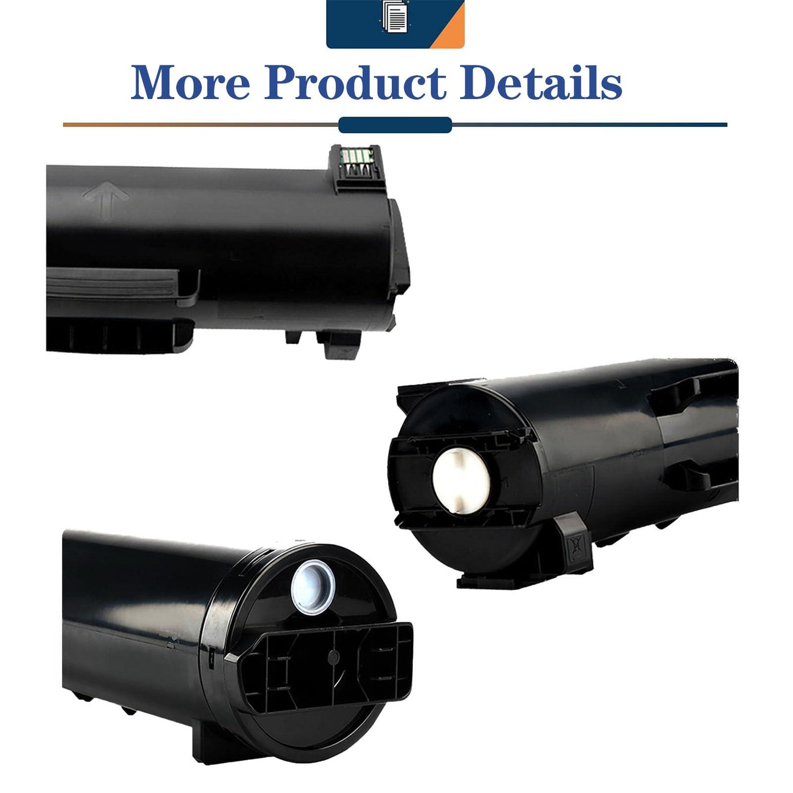 LISTWA Compatible High Yield Toner Cartridges Replacement 106R03944 for Xerox B600 B605 B610 B615 Printers Black*2 - Image 5